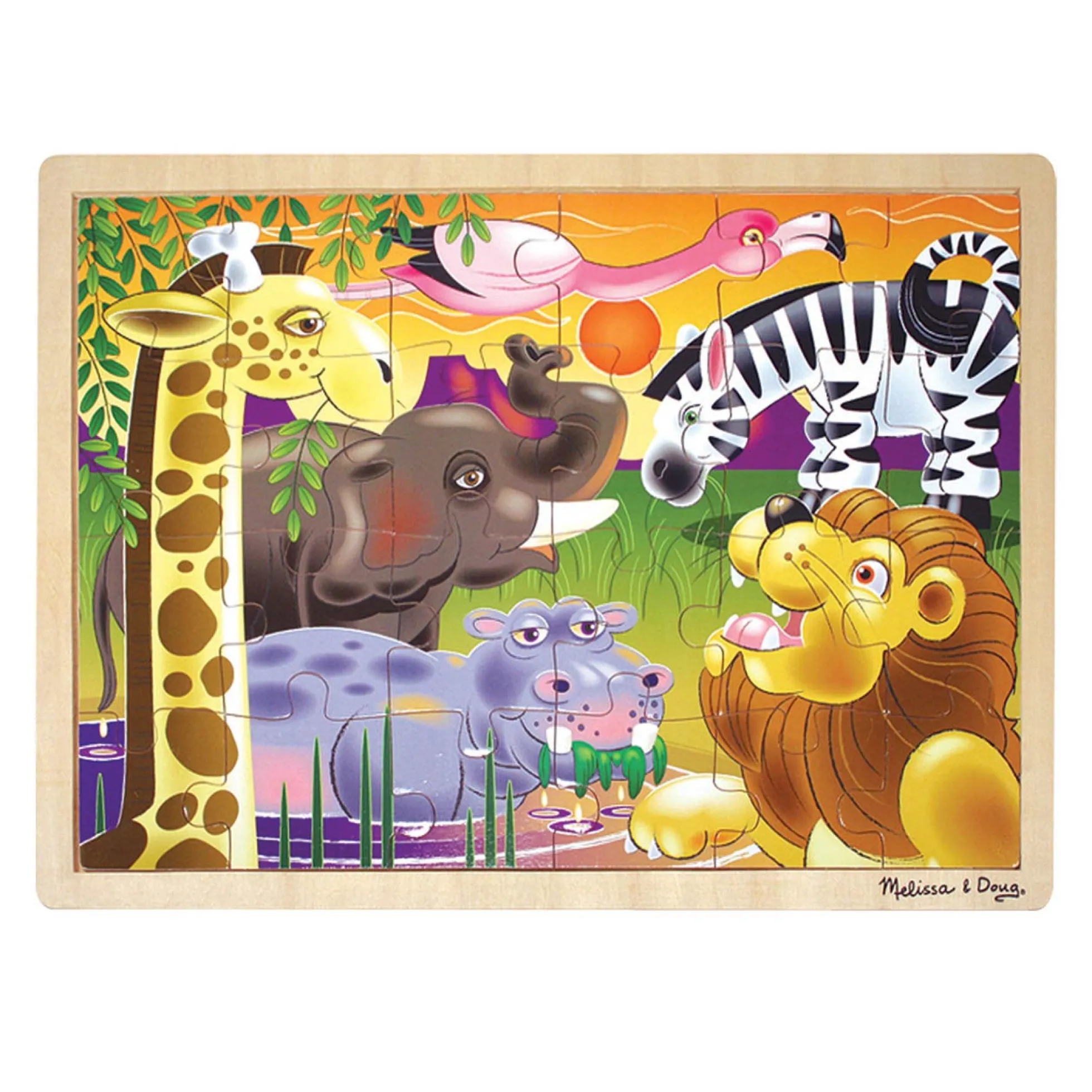 African Plains Wooden Jigsaw Puzzle - 24 Pieces
