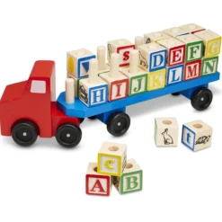 Alphabet Blocks Wooden Truck