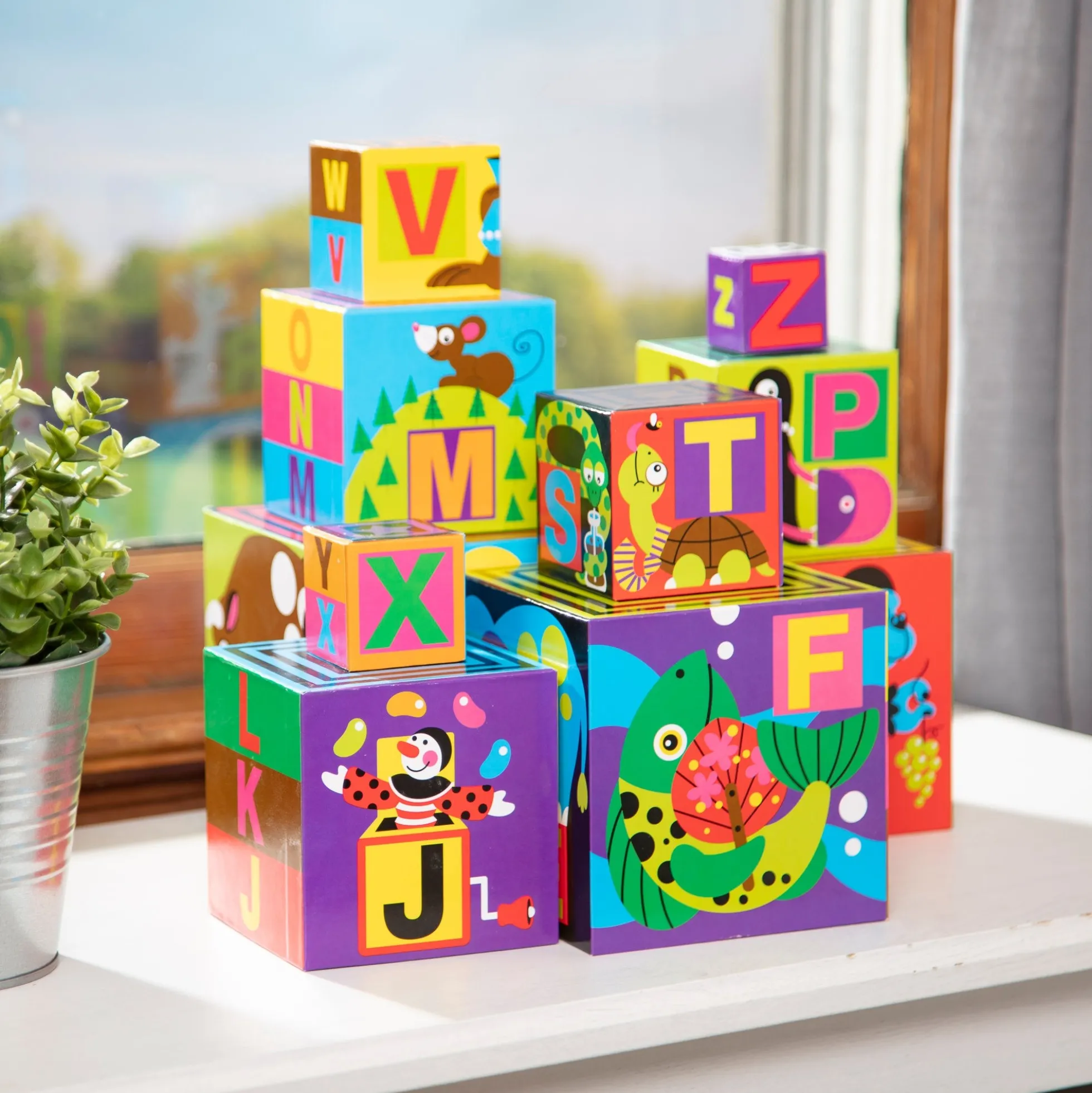 Alphabet Nesting and Stacking Blocks