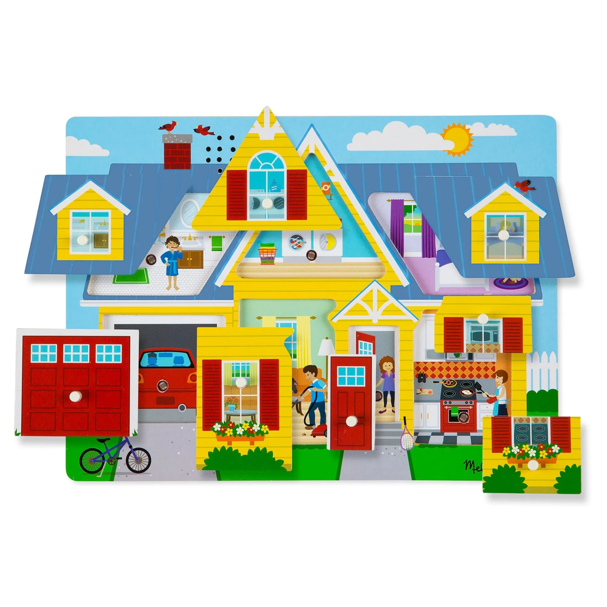 Around the House Sound Puzzle - 8 Pieces