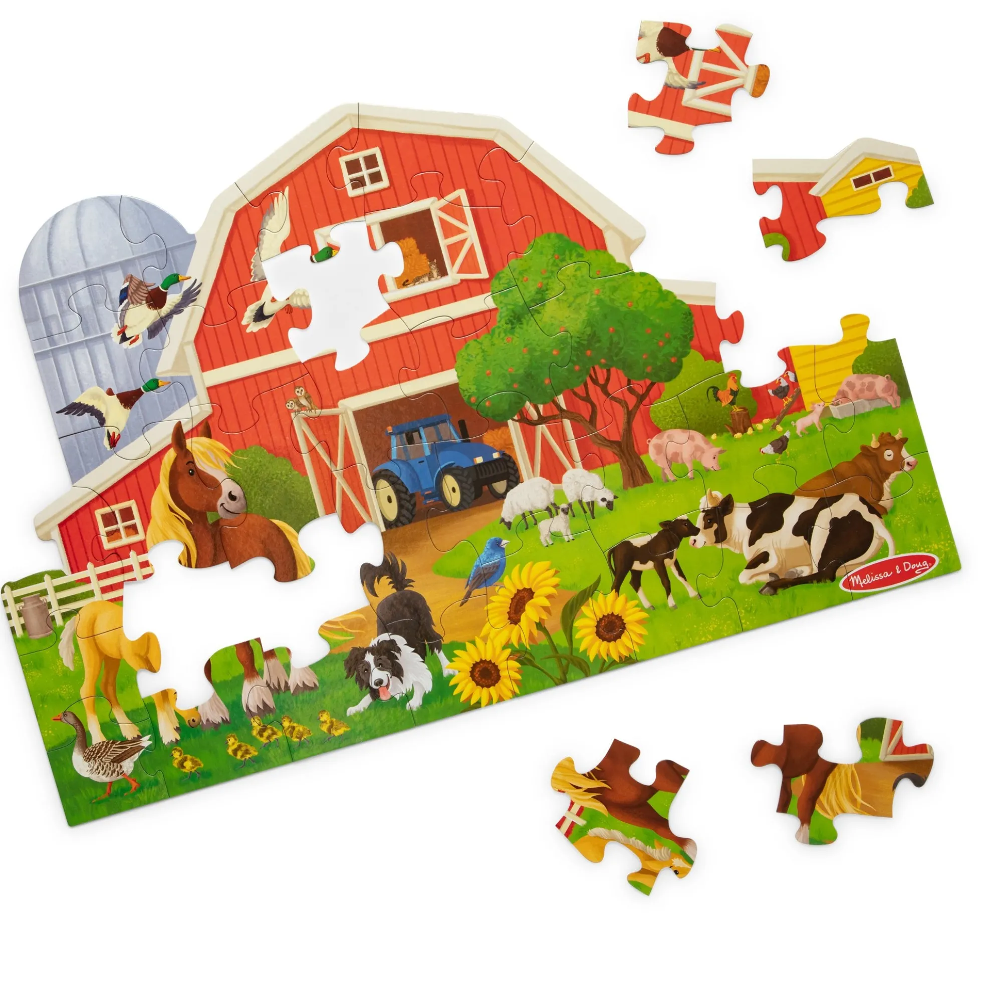 Busy Barn Shaped Floor Puzzle - 32 Pieces