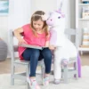 Child’s Wooden Chair Pair – Gray
