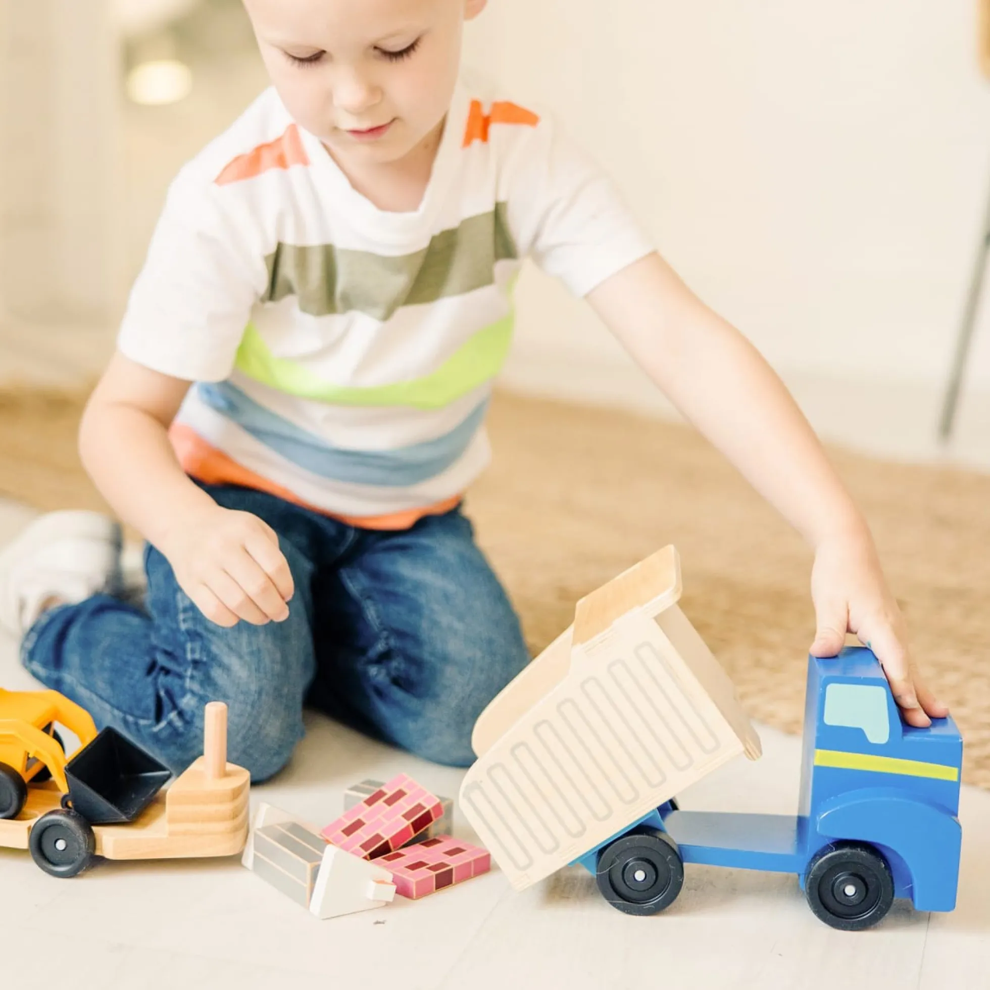 Classic Toy Dump Truck & Loader