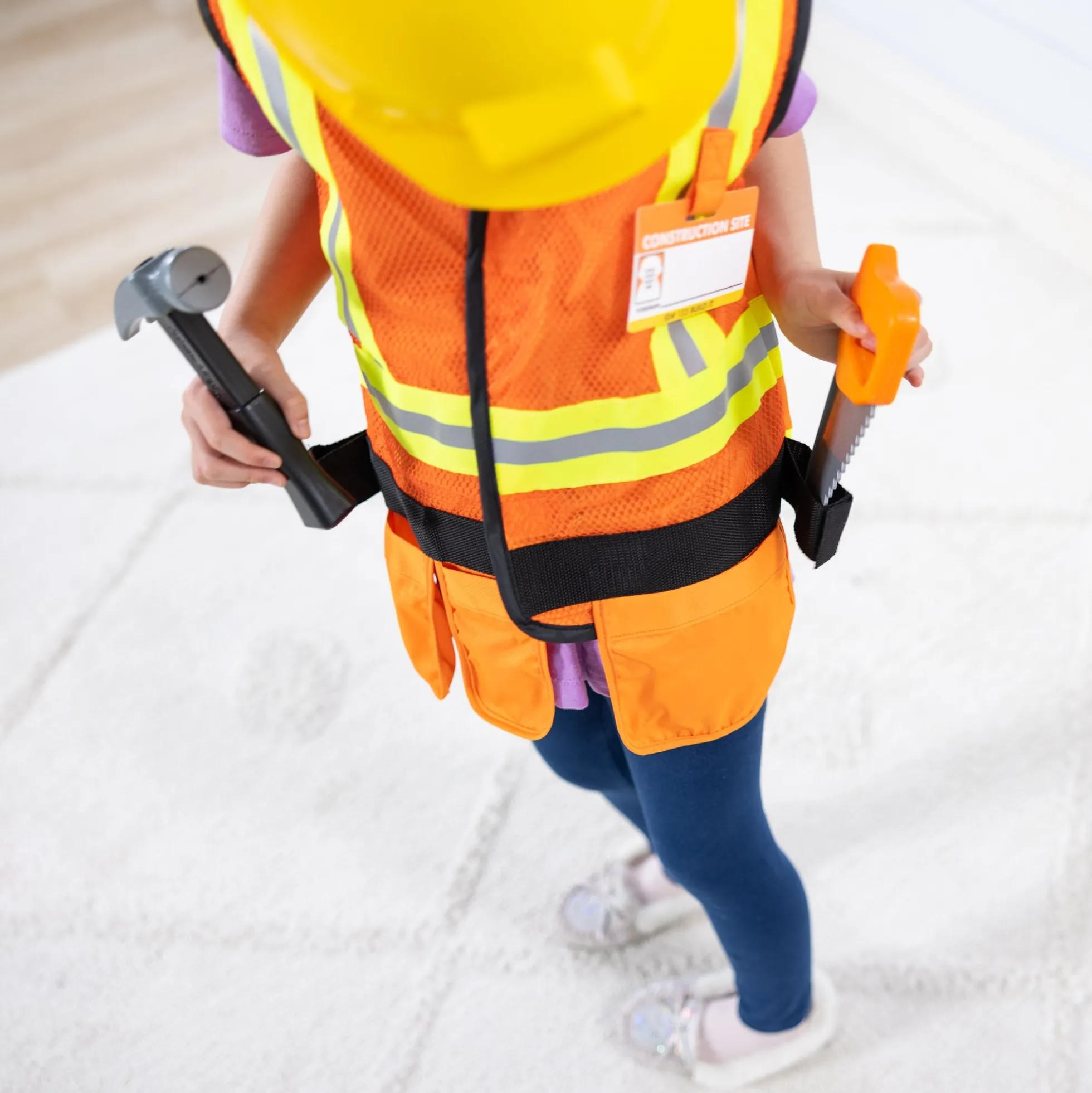 Construction Worker Costume Role Play Set