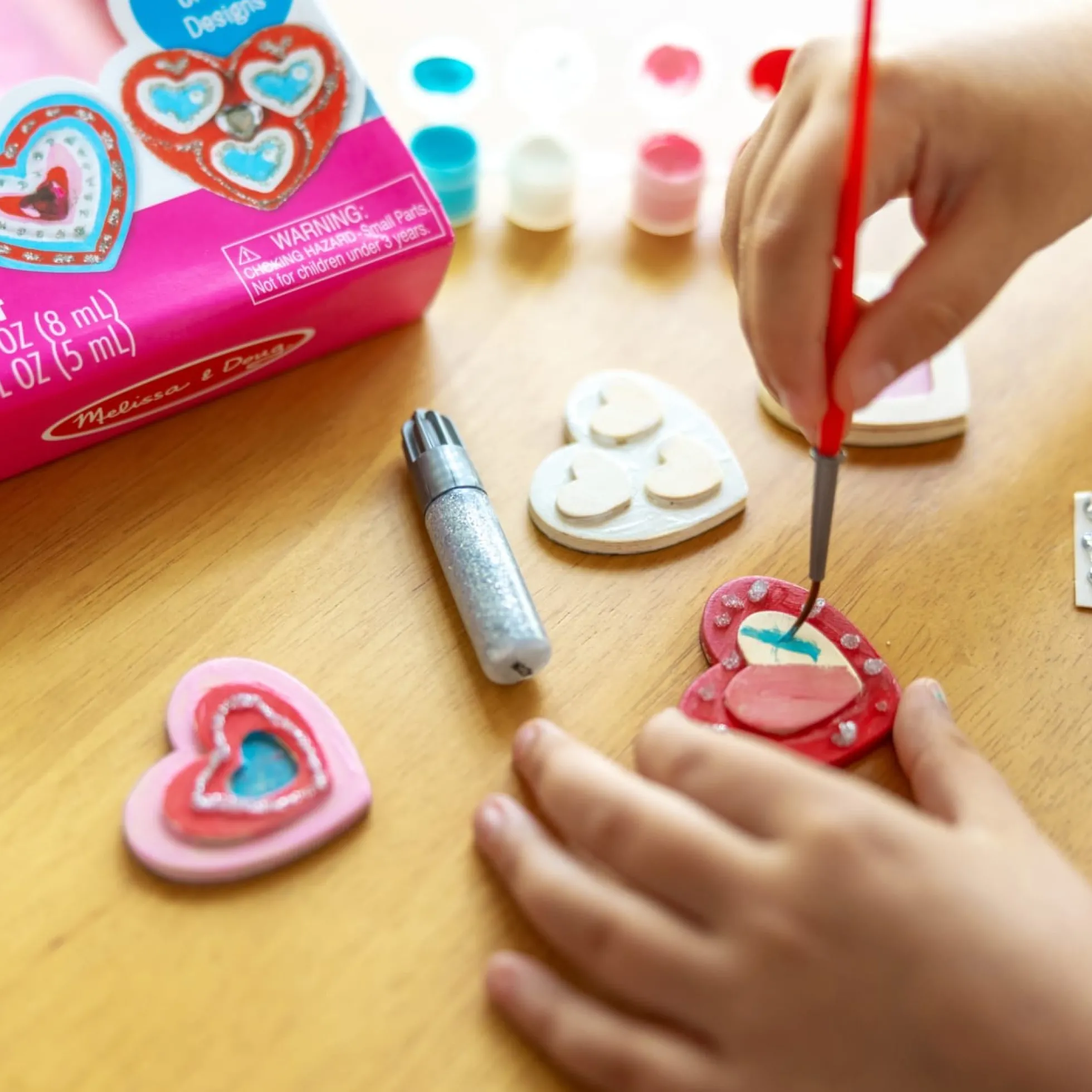 Created by Me! Heart Magnets Wooden Craft Kit