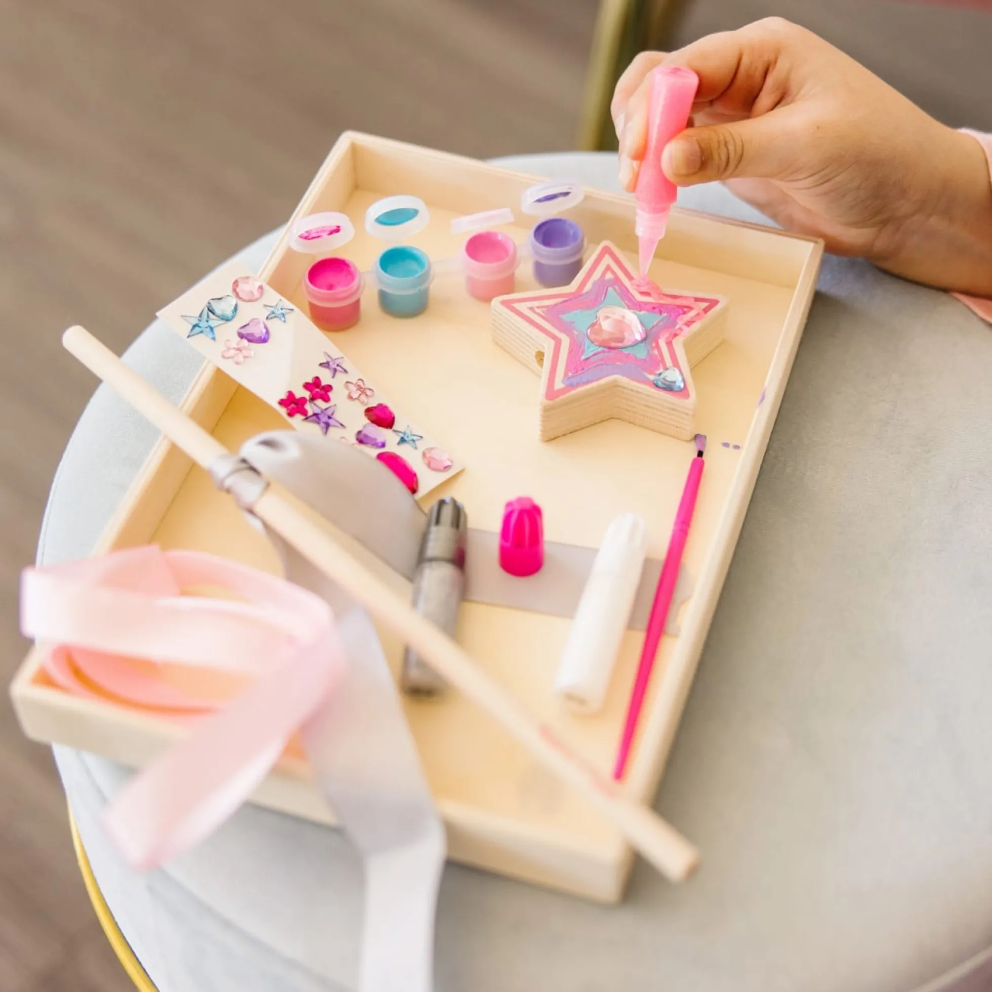 Decorate-Your-Own Wooden Princess Wand