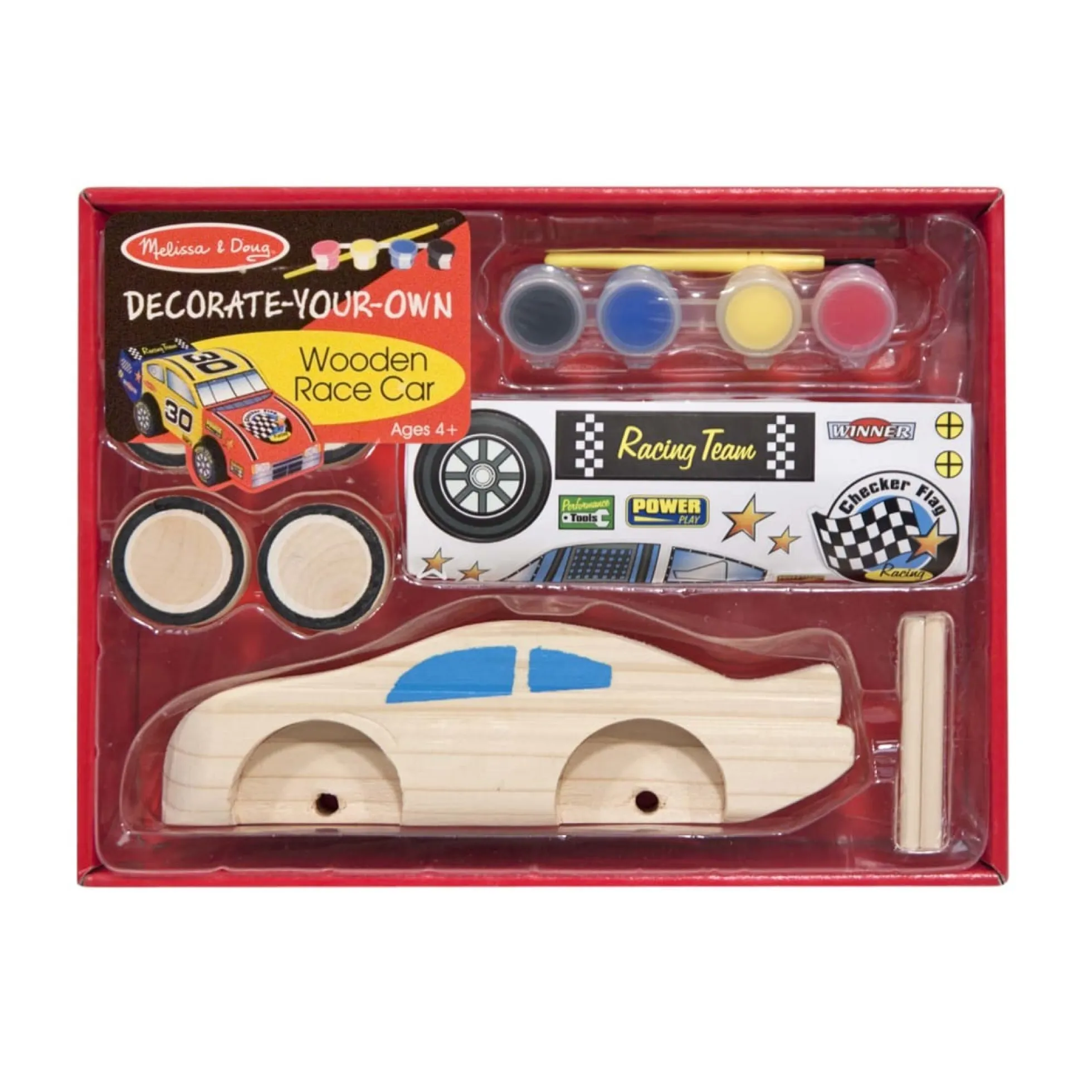 Decorate-Your-Own Wooden Race Car