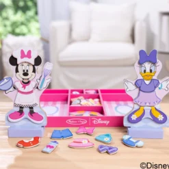Disney Minnie & Daisy Deluxe Wooden Magnetic Dress-Up