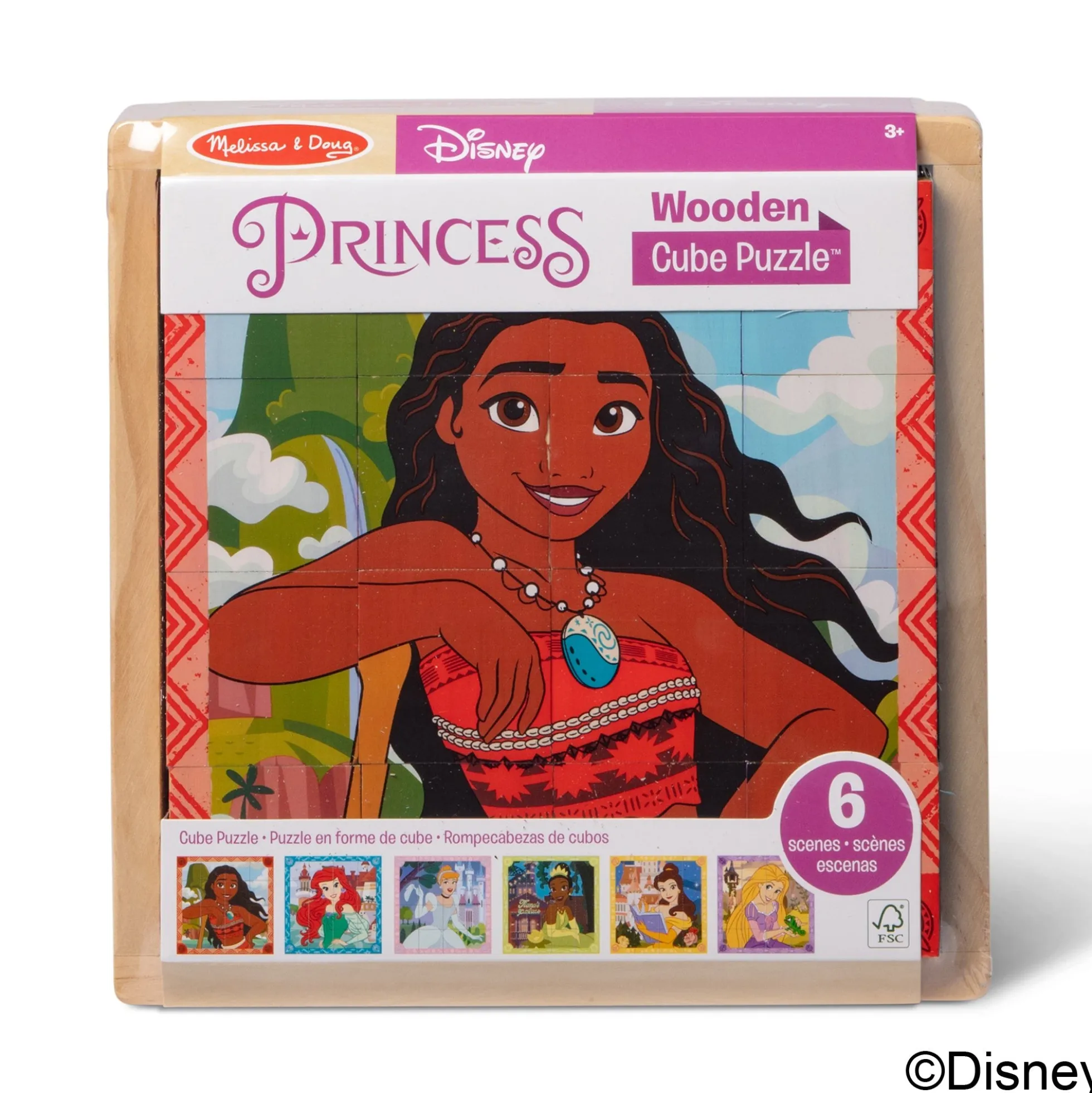 Disney Princess Wooden Cube Puzzle