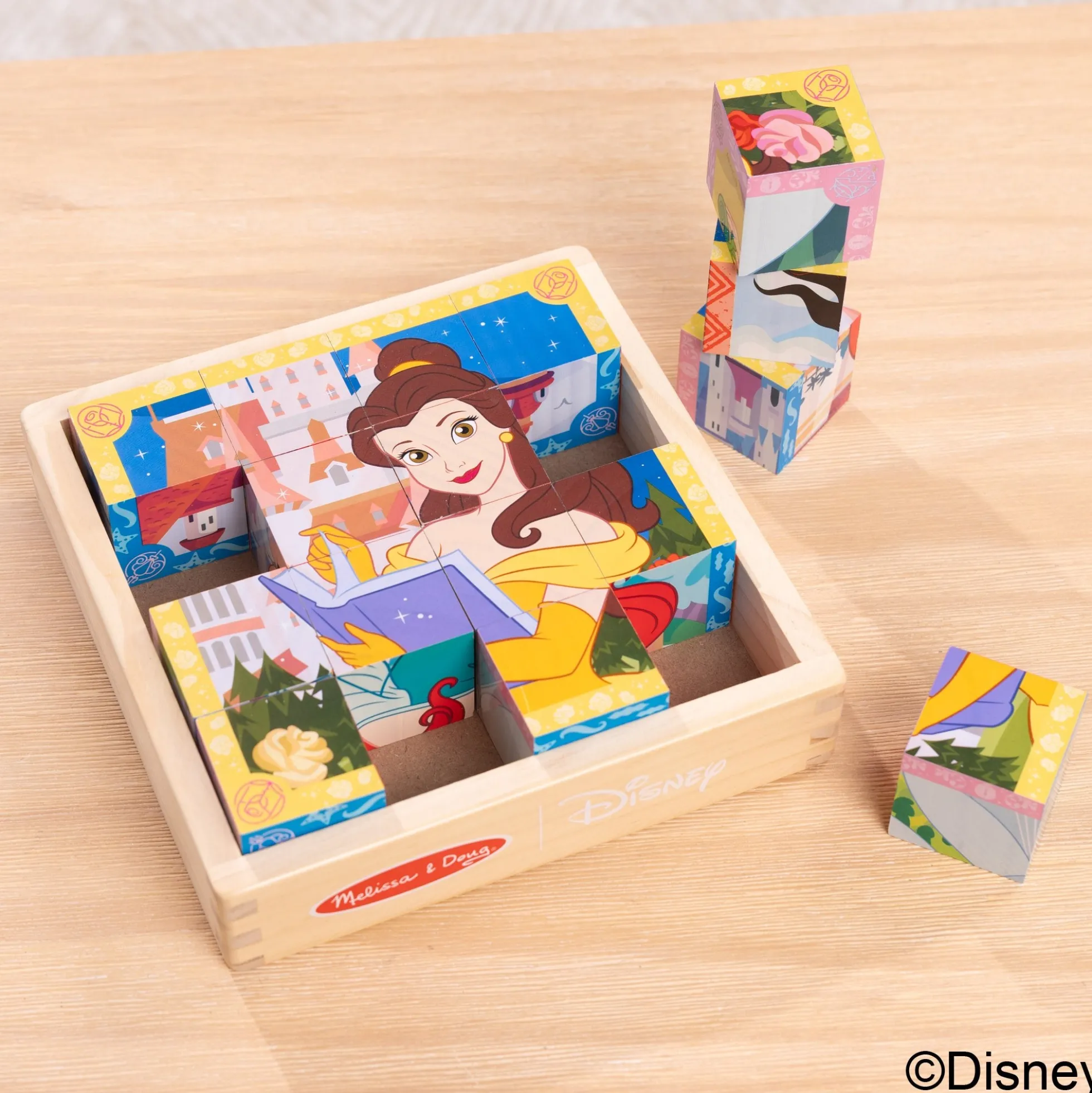 Disney Princess Wooden Cube Puzzle