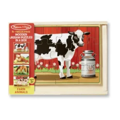 Farm Animals Jigsaw Puzzles in a Box