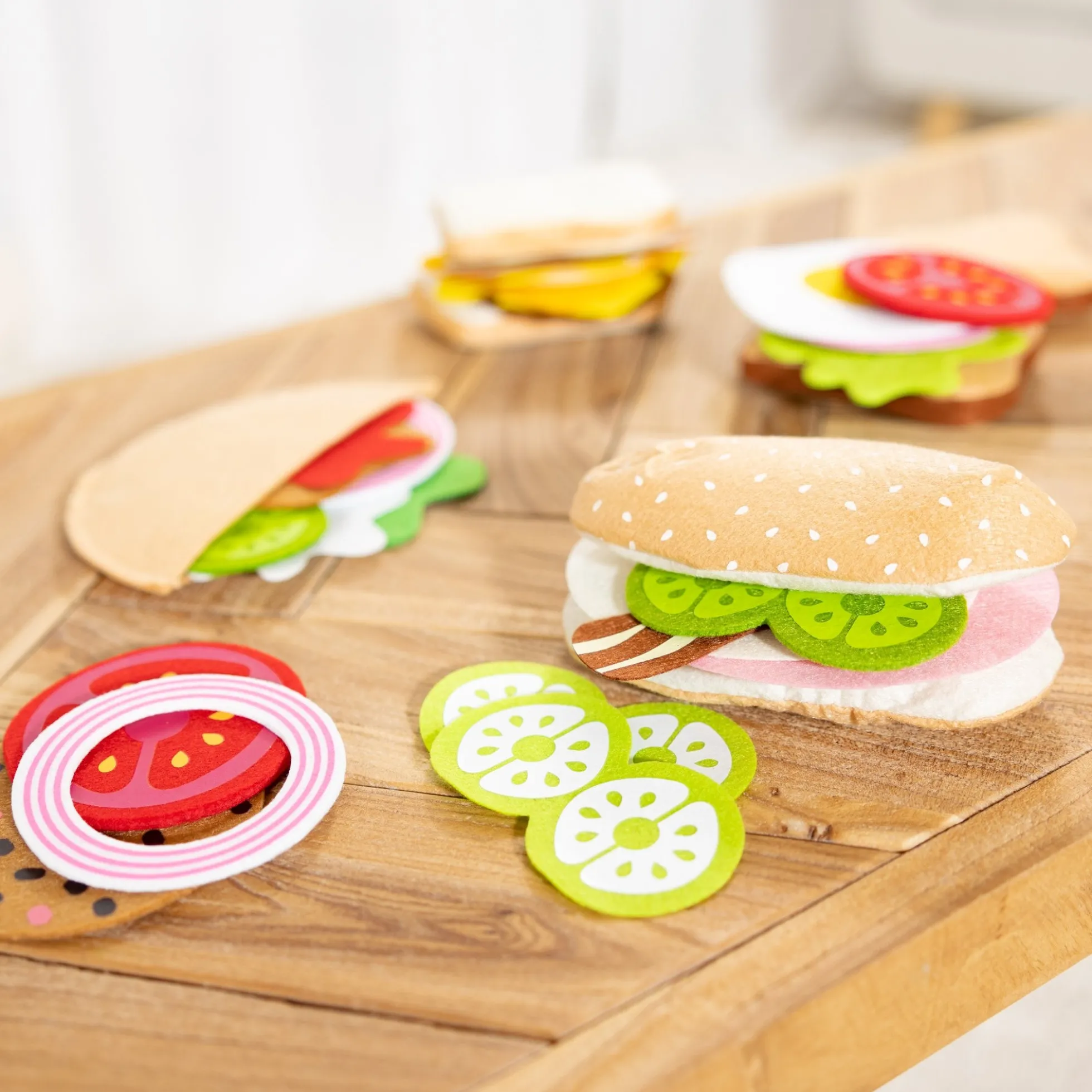Felt Food Sandwich Play Set