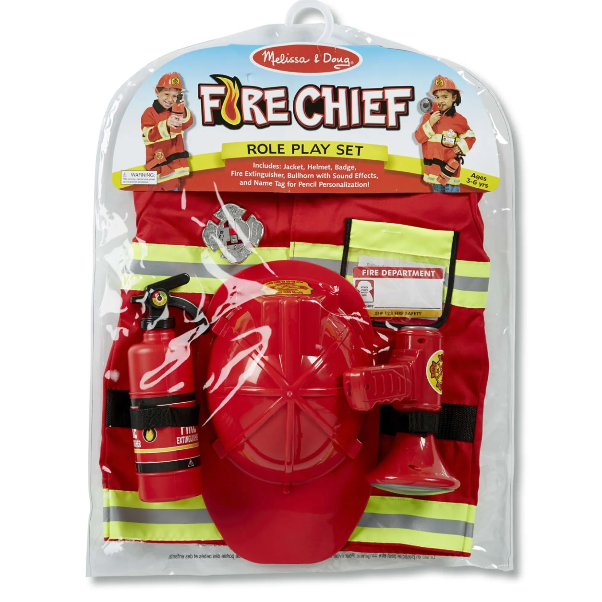 Fire Chief Role Play Costume Set