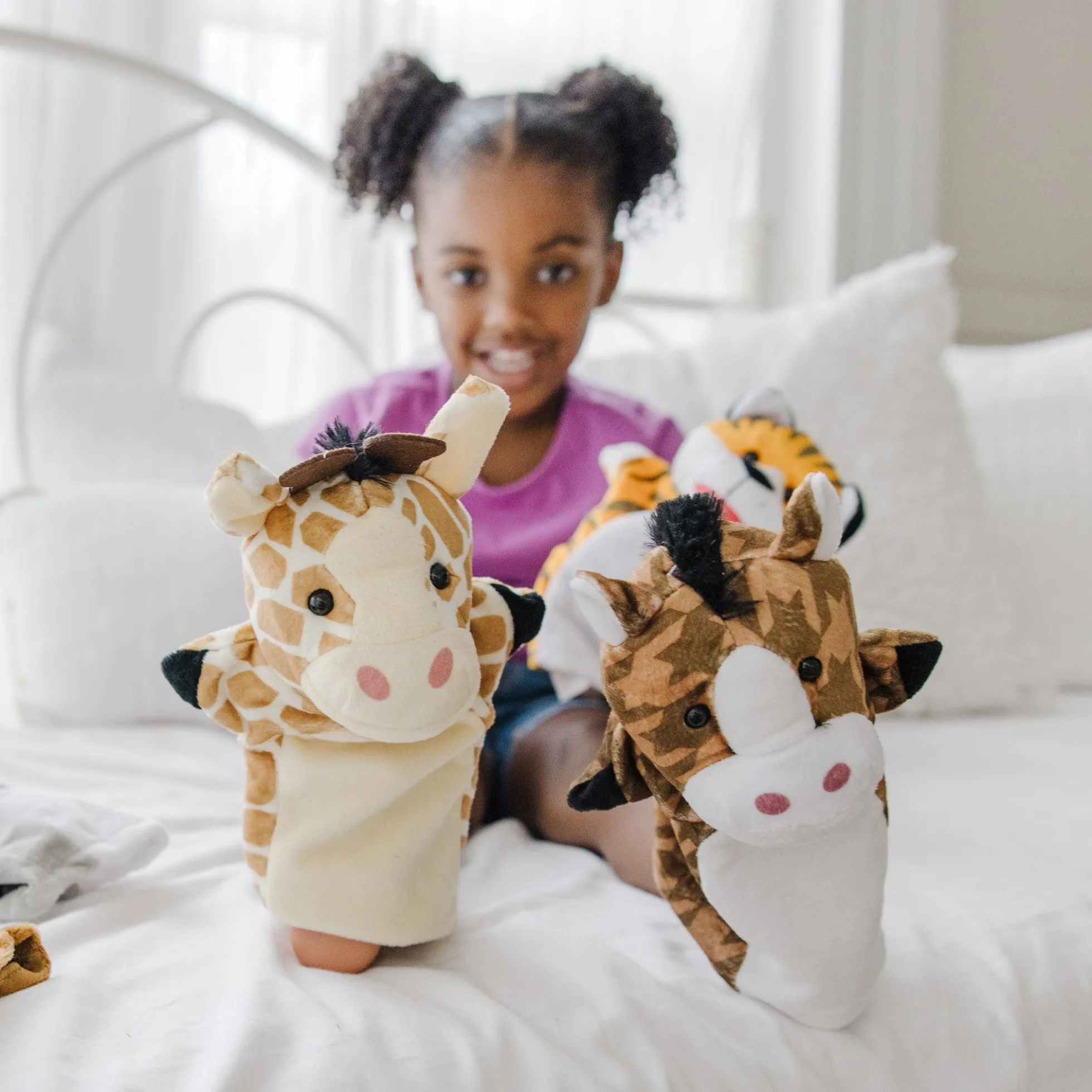 Hand Puppet 2-Pack: Farm Friends, Zoo Friends