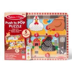 Happy Hens Push to Pop Puzzle
