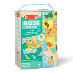 Map Floor Puzzle - 51 Pieces