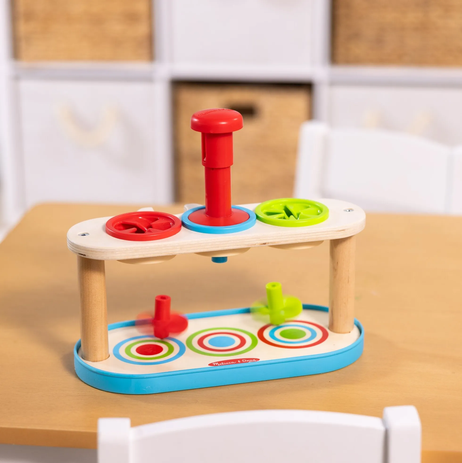 Match & Push Spinning Tops