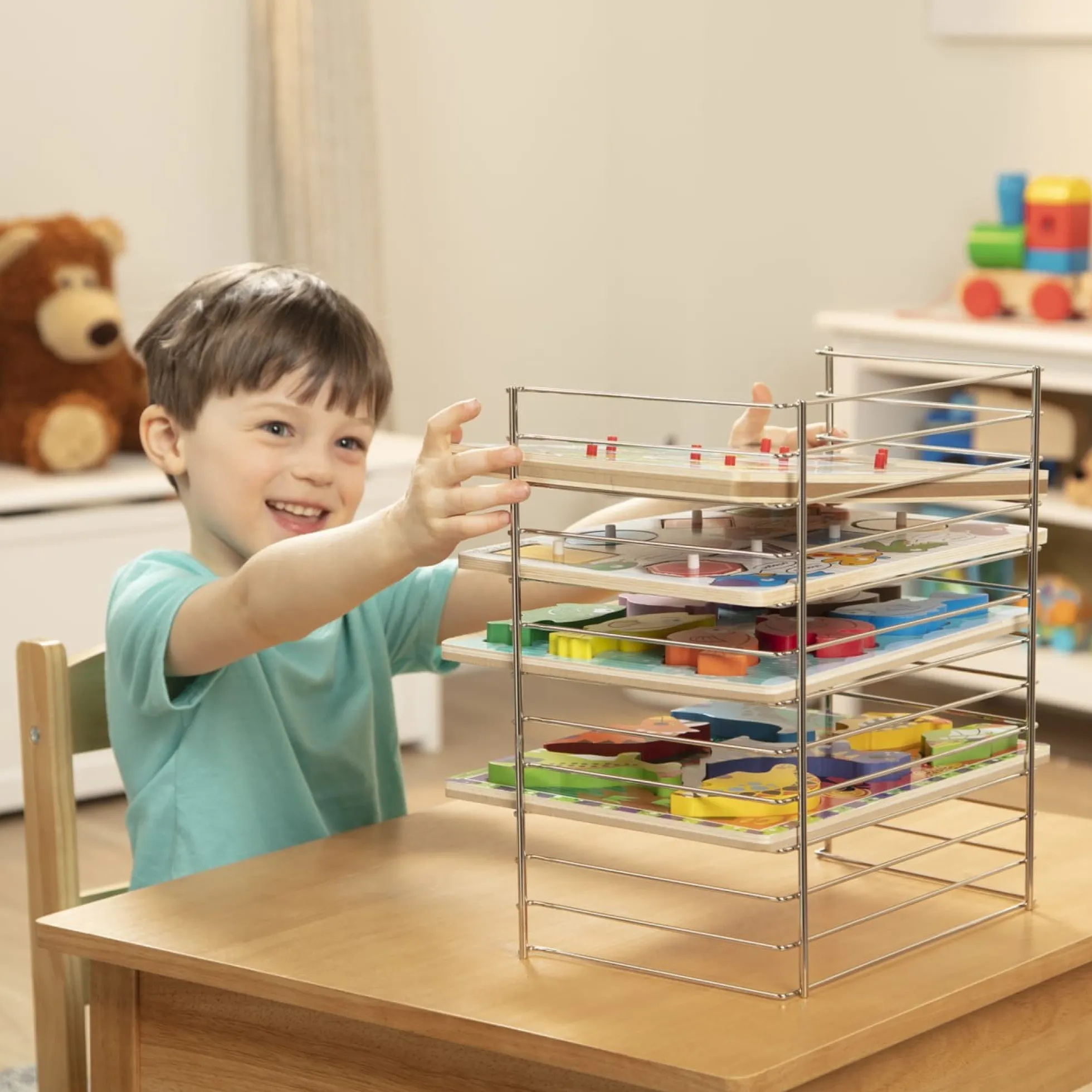 Multi-Fit Wire Puzzle Rack