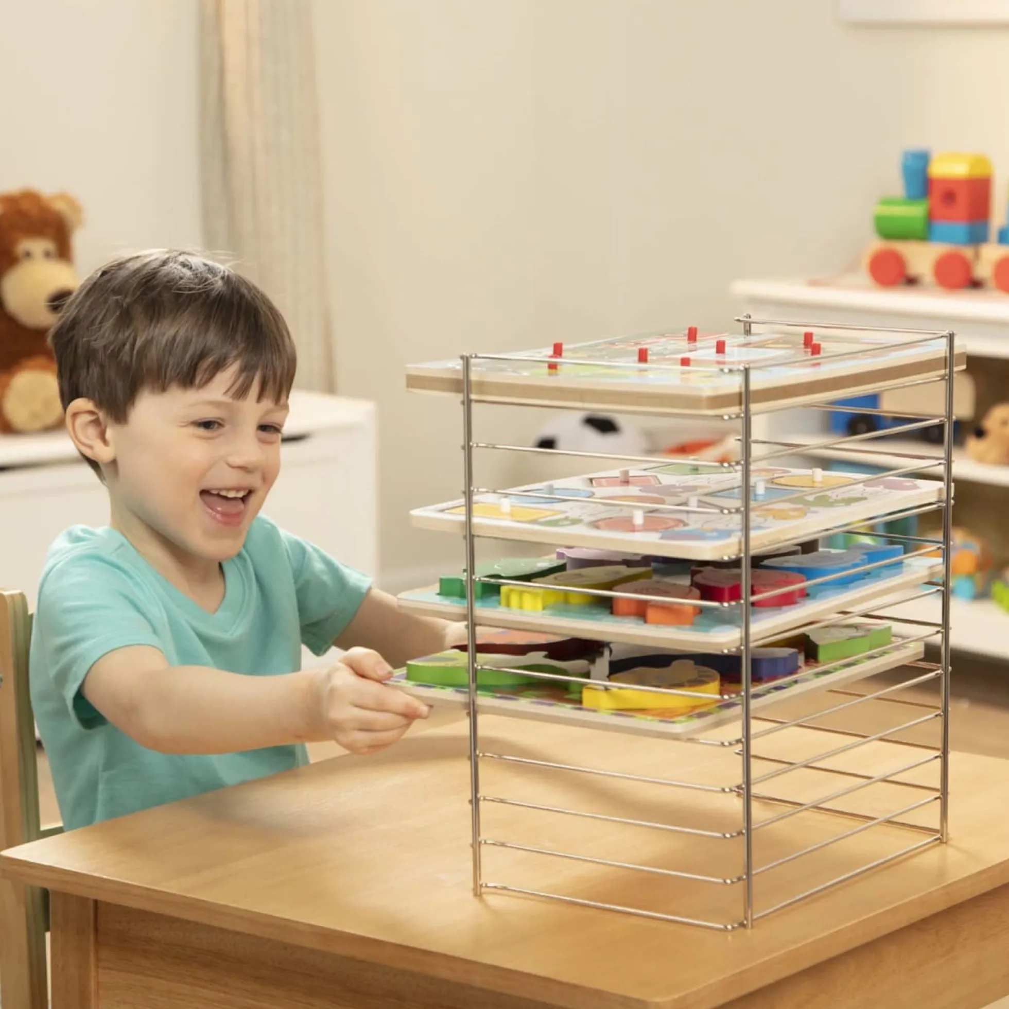Multi-Fit Wire Puzzle Rack
