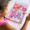 My First Paint With Water Kids' Art Pad With Paintbrush - Cheerleaders, Flowers, Fairies, and More