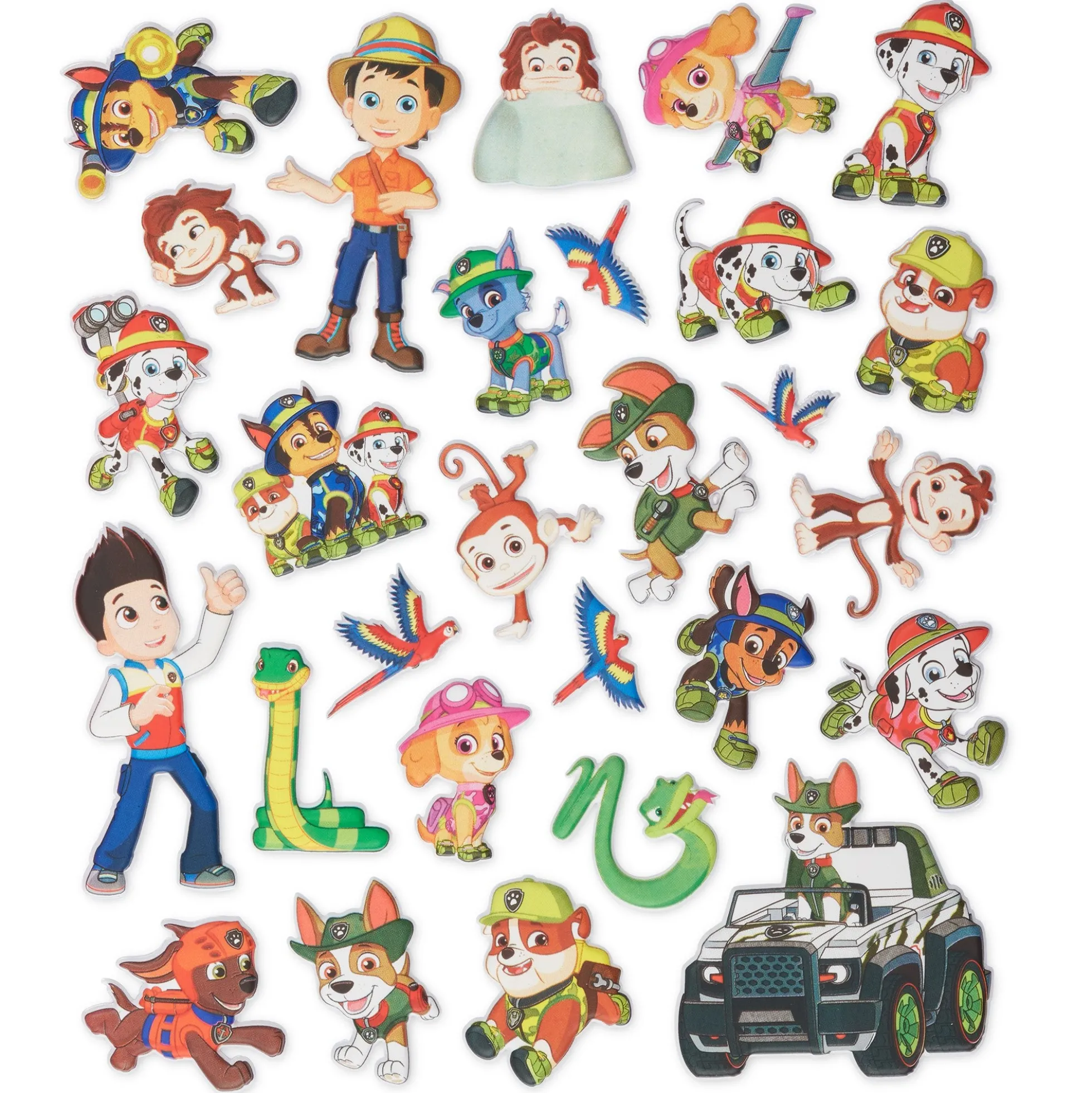 PAW Patrol Restickable Puffy Stickers - Jungle