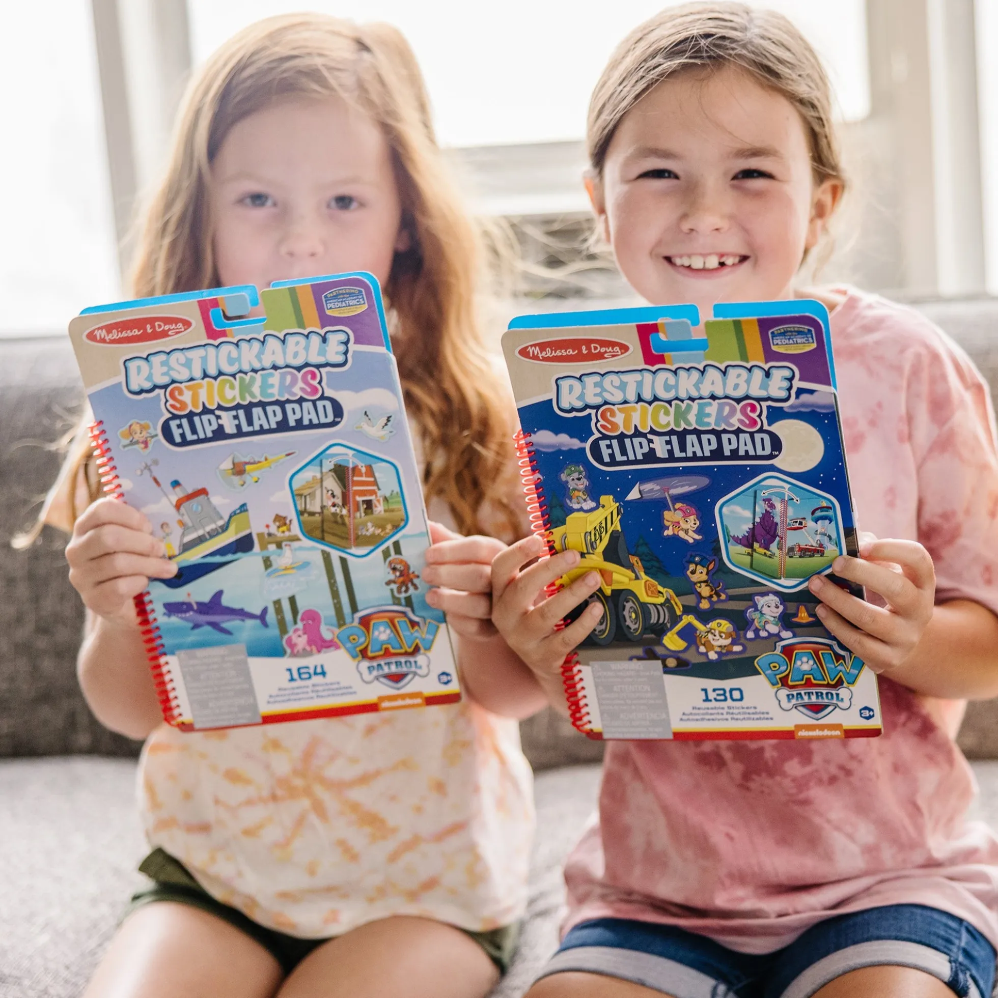 PAW Patrol Restickable Stickers Flip-Flap Pad - Classic Missions