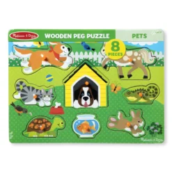 Pets Peg Puzzle - 8 Pieces