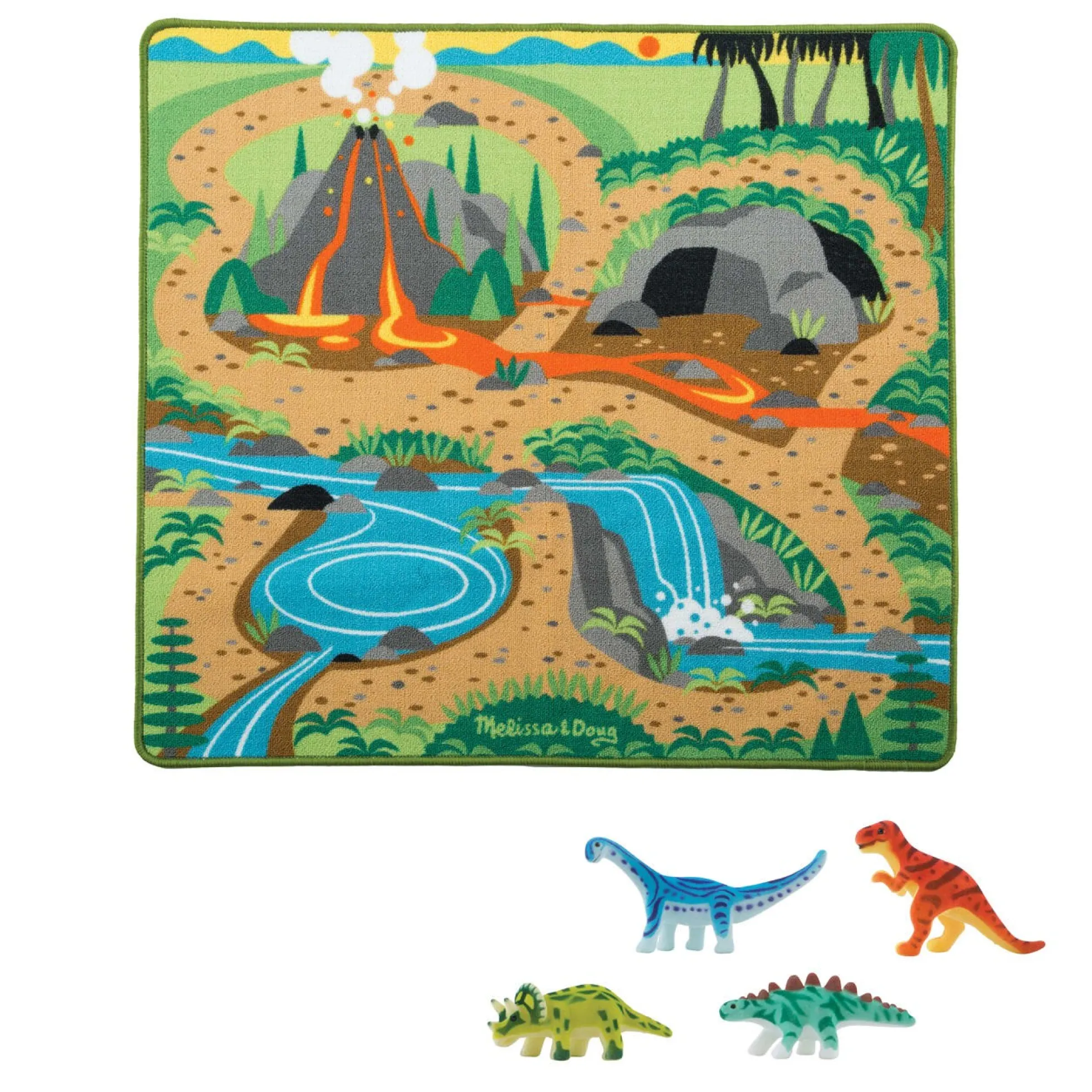 Prehistoric Playground Dinosaur Rug