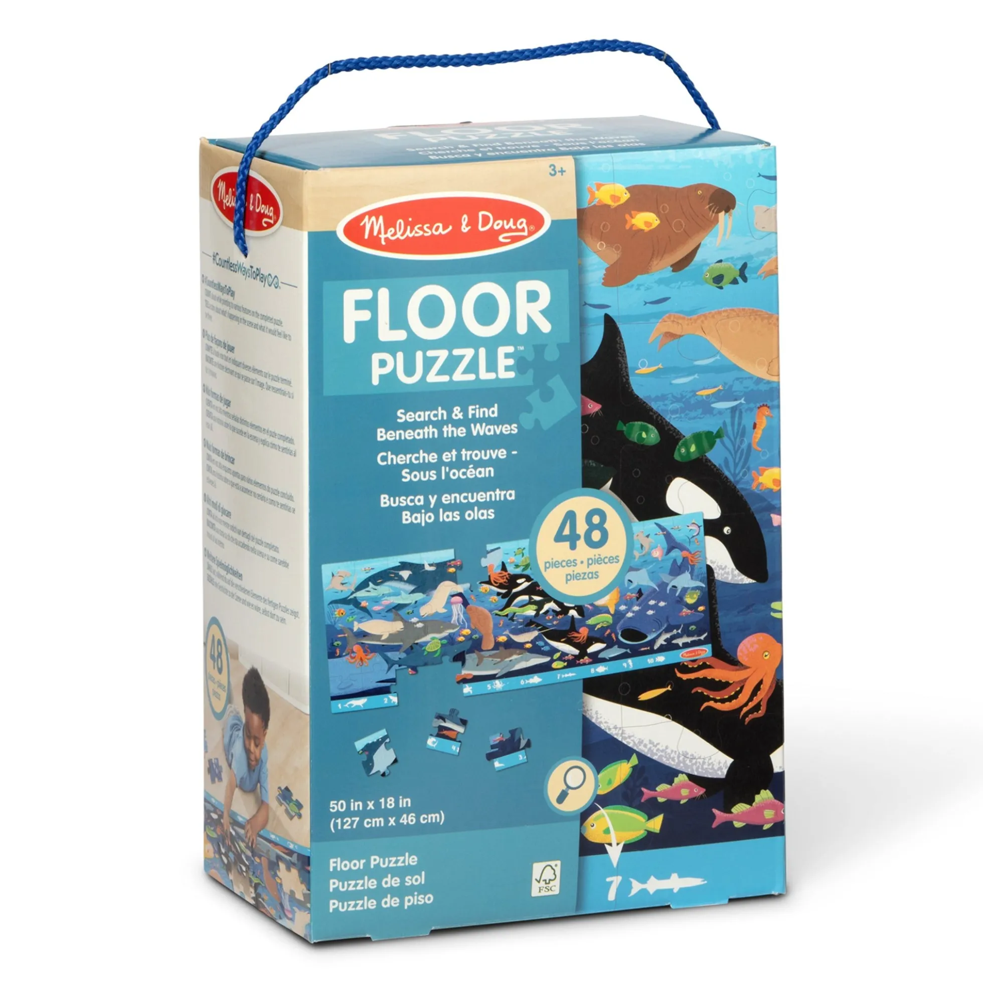 Search & Find Beneath the Waves Floor Puzzle - 48 Pieces