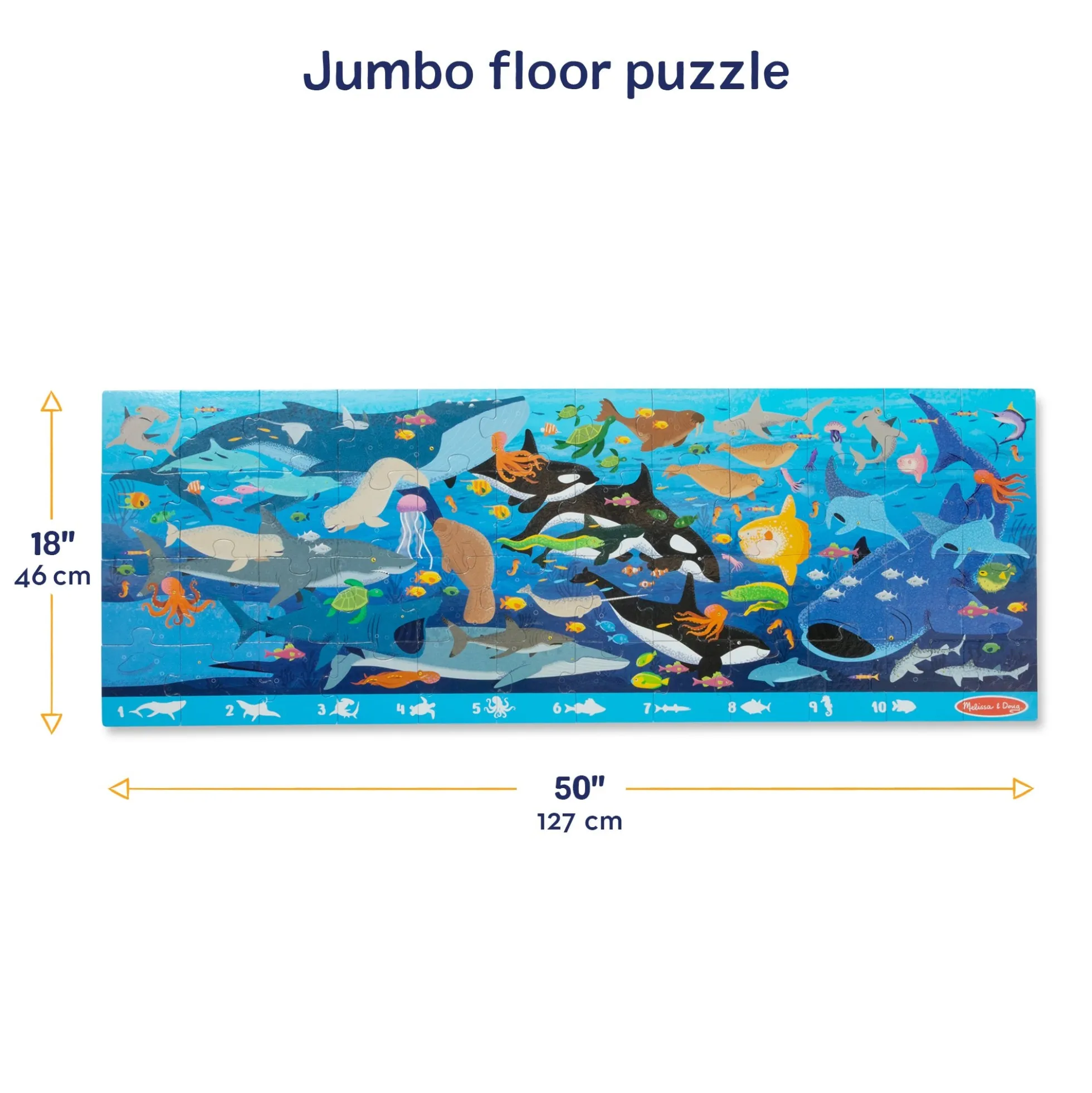 Search & Find Beneath the Waves Floor Puzzle - 48 Pieces