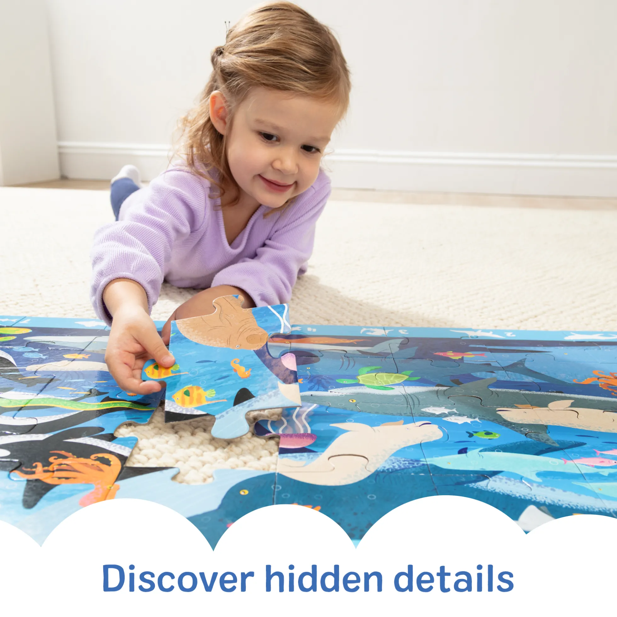 Search & Find Beneath the Waves Floor Puzzle - 48 Pieces