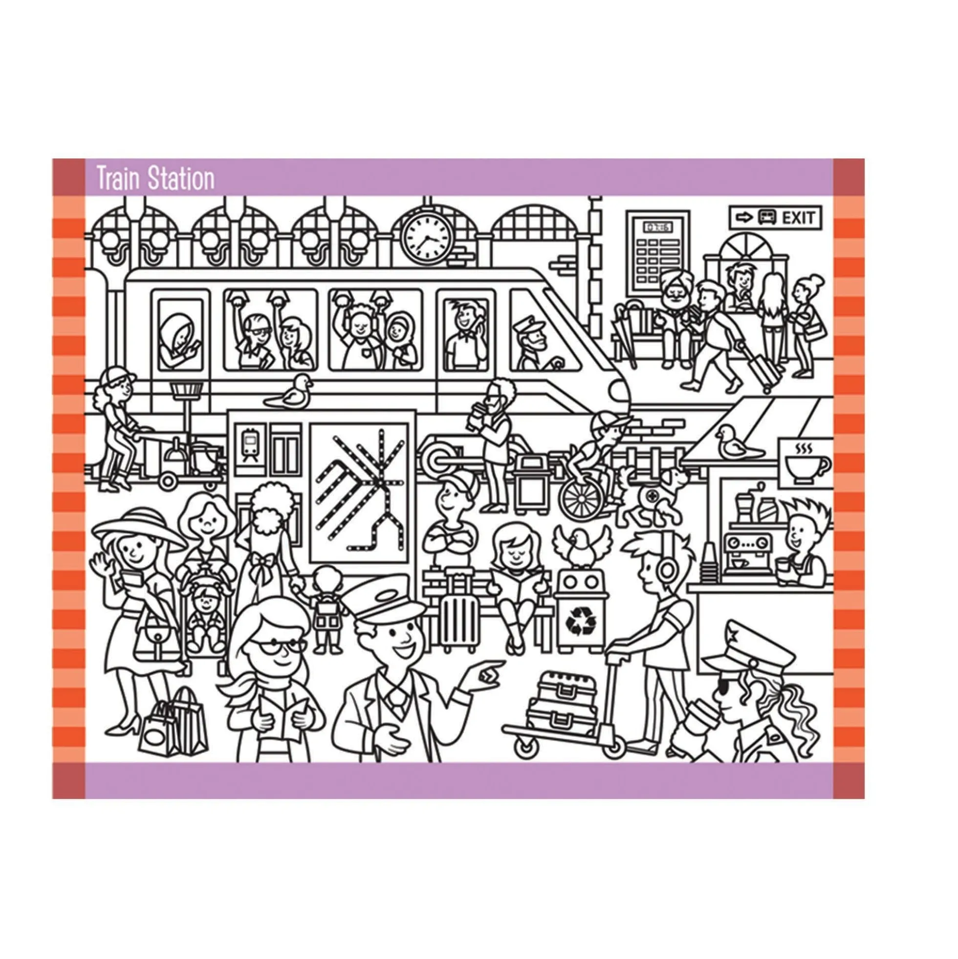 Seek & Find Sticker Pad – Around Town