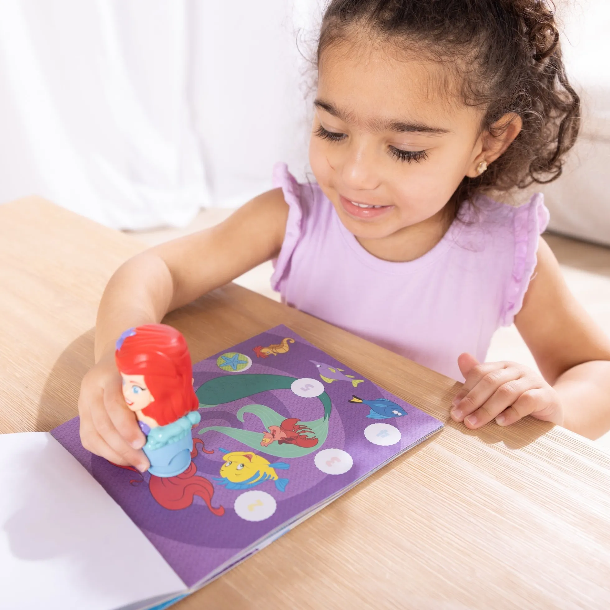 Sticker WOW!™ Disney Ariel Bundle: Activity Pad & Sticker Stamper + Mini Activity Pad and 200 Refill Stickers
