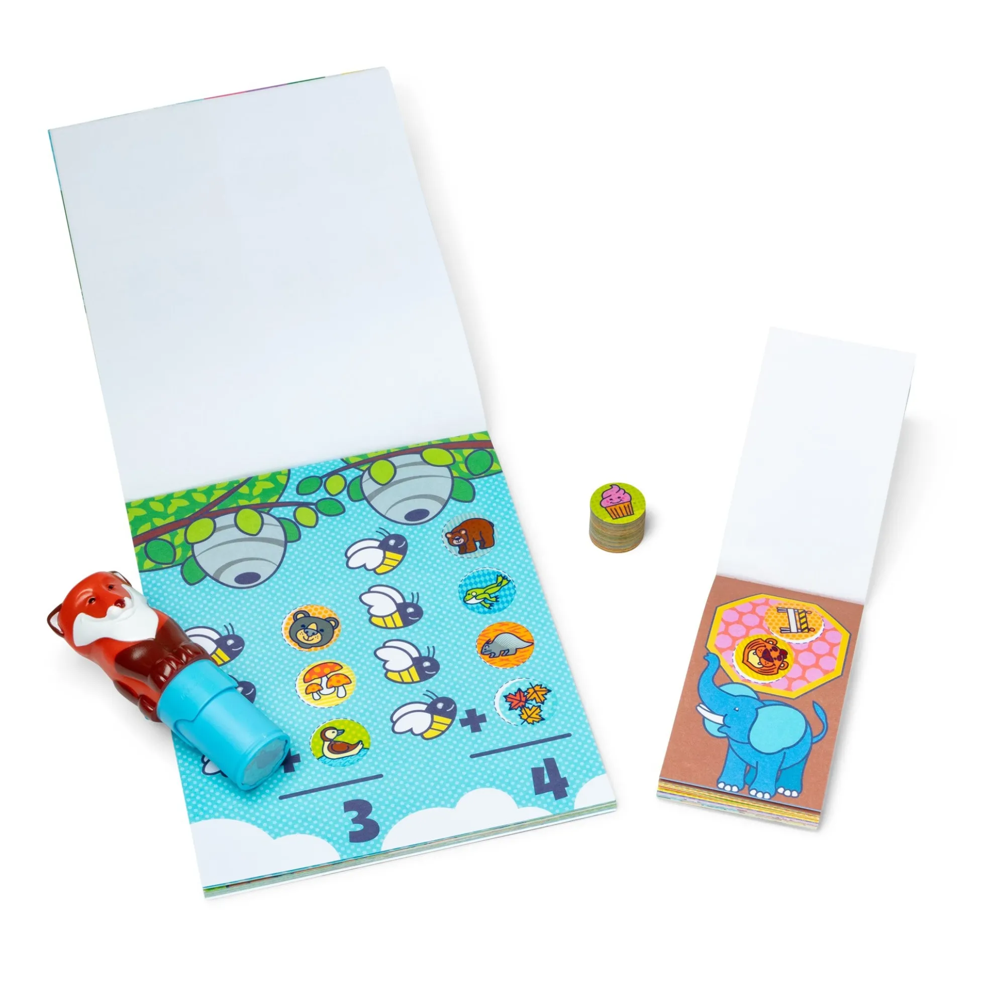 Sticker WOW!™ Fox Bundle: Activity Pad & Sticker Stamper + Mini Activity Pad and 200 Refill Stickers
