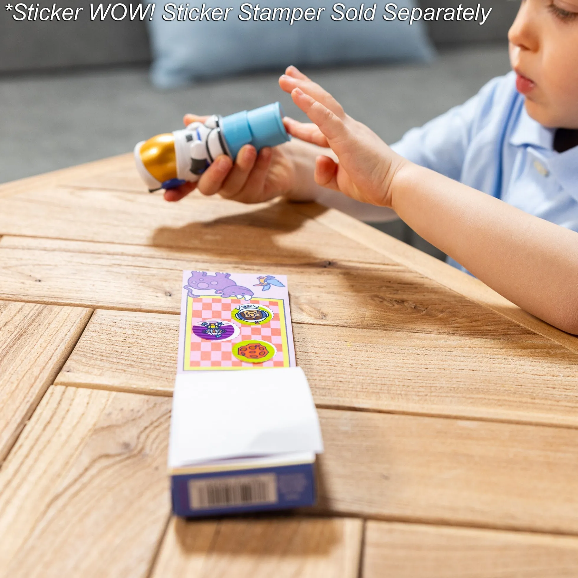 Sticker WOW!® Mini Activity Pad & Refill Stickers - Surprise Pack 1 (200+ Stickers, Stamper Not Included)