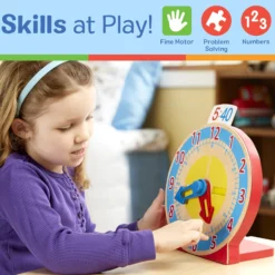 Turn & Tell Wooden Clock