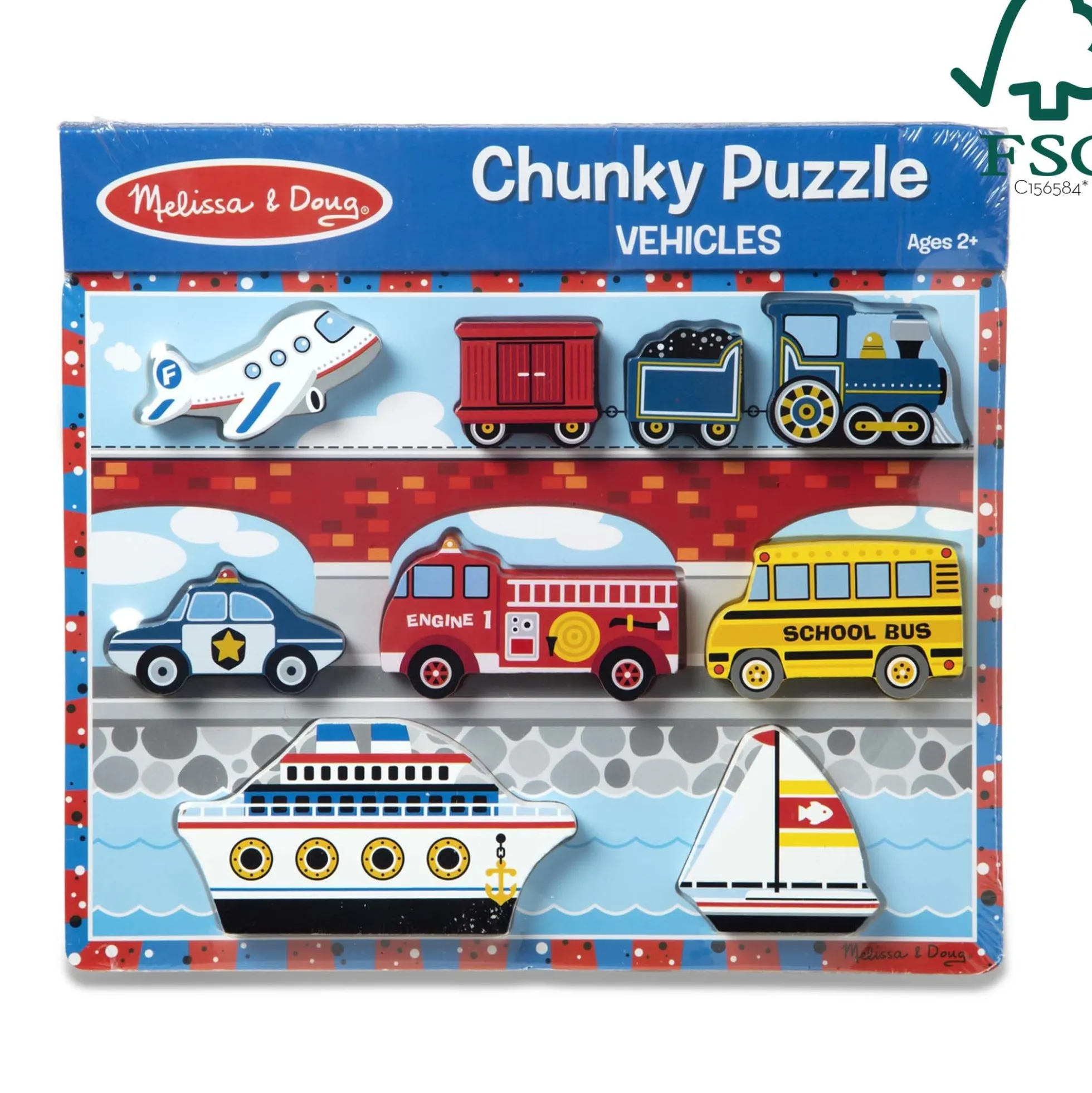 Vehicles Chunky Puzzle - 9 Pieces