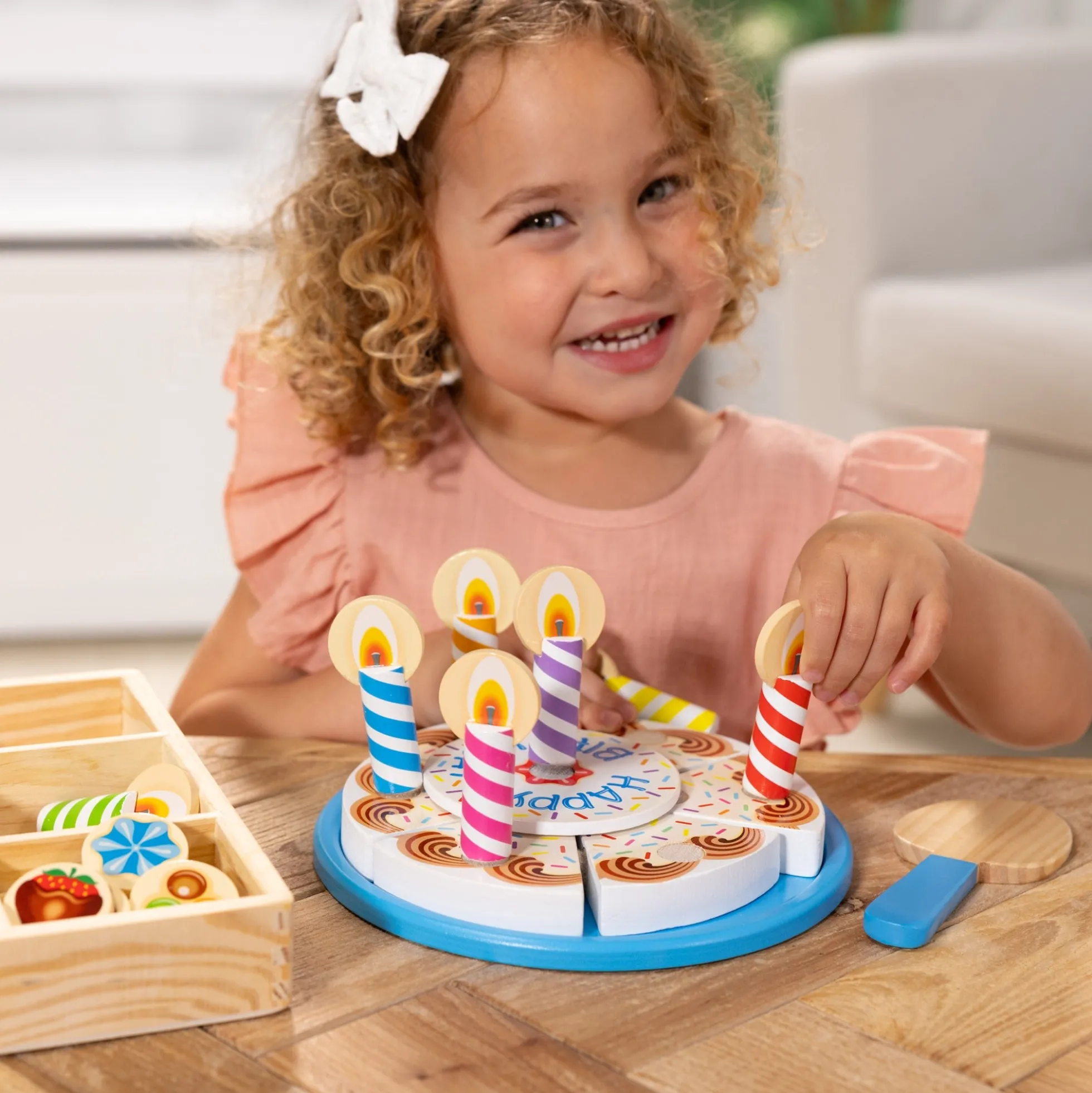 Wooden Birthday Cake Play Set