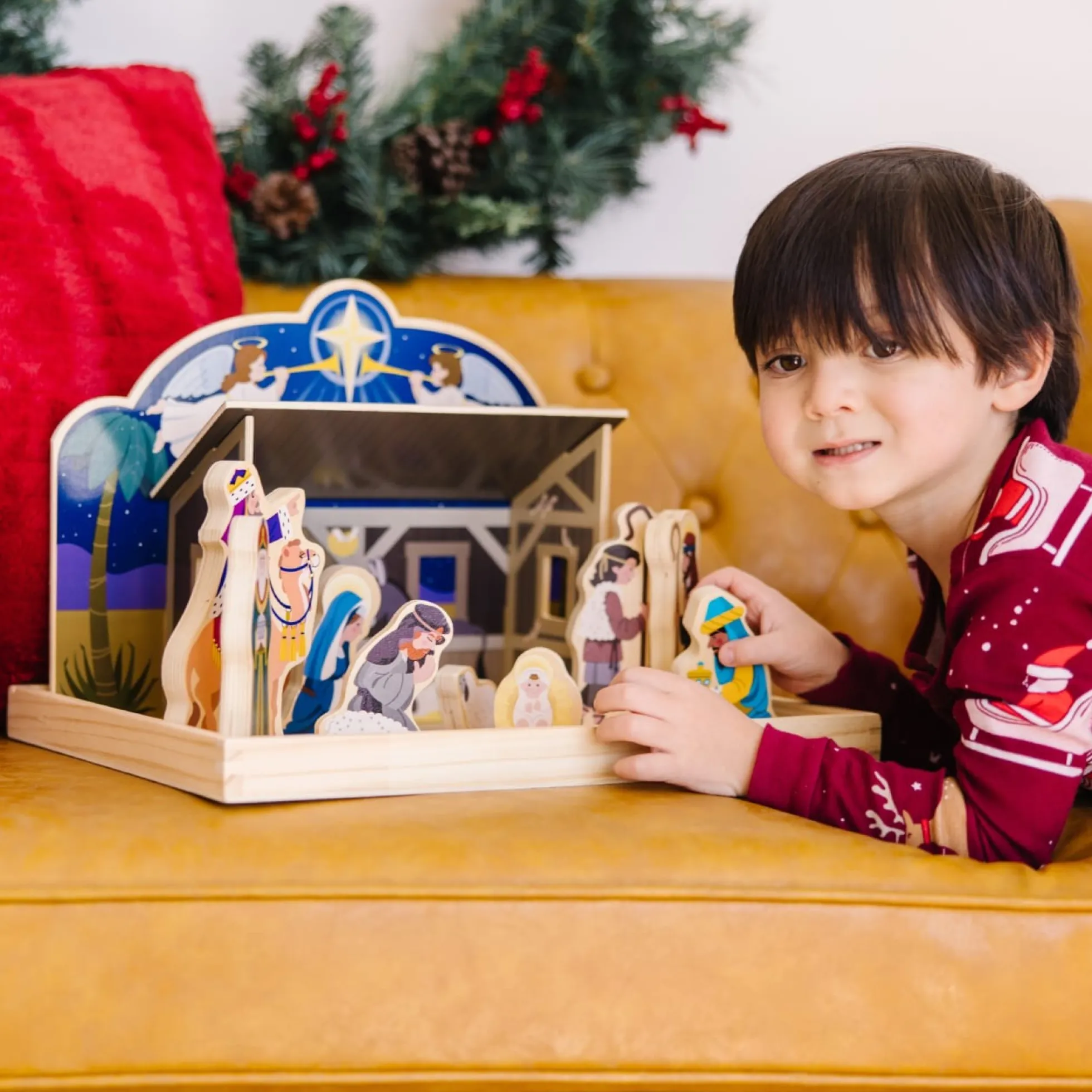 Wooden Christmas Nativity Set