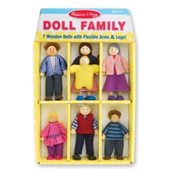 Wooden Doll Family