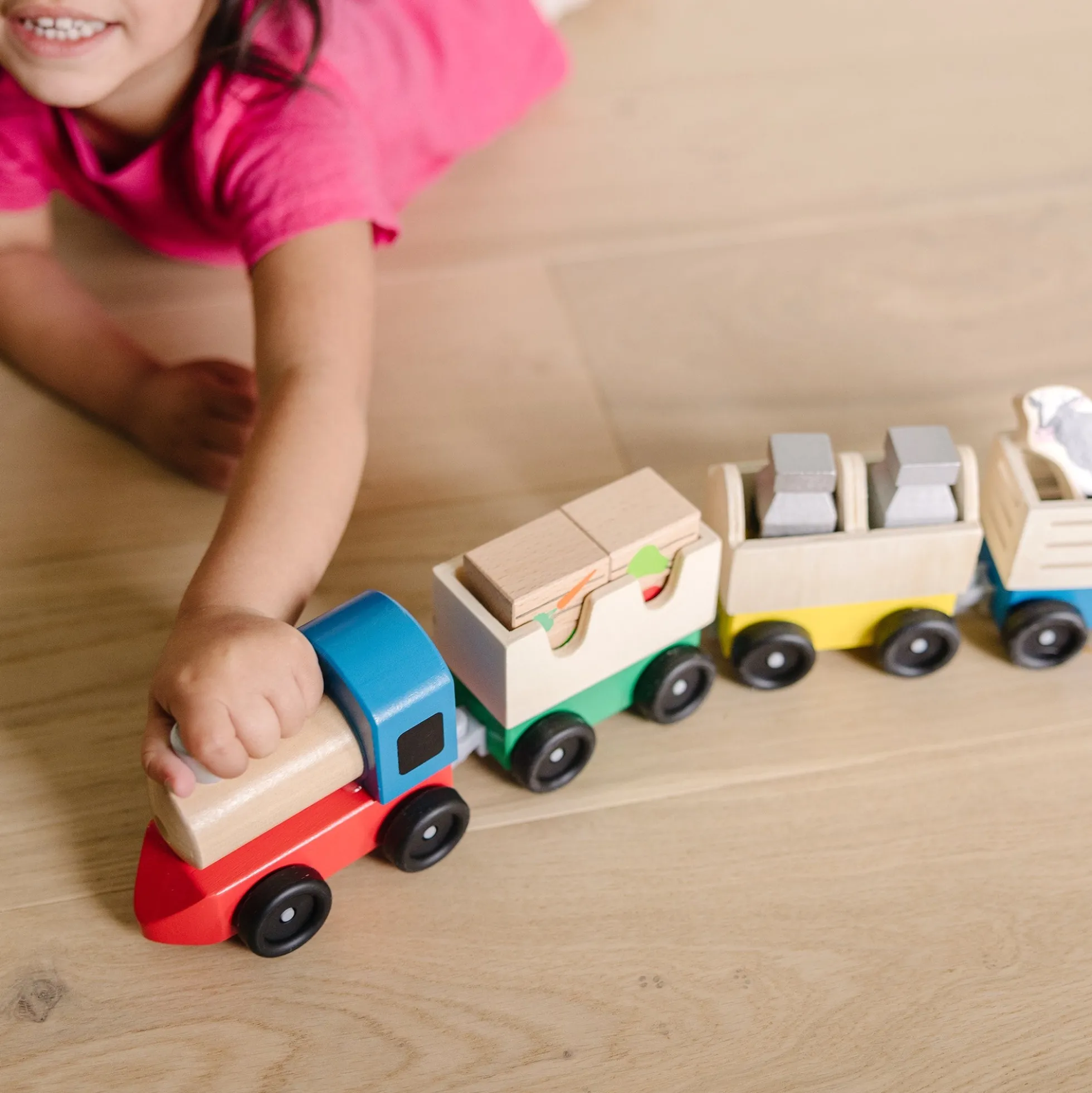 Wooden Farm Train