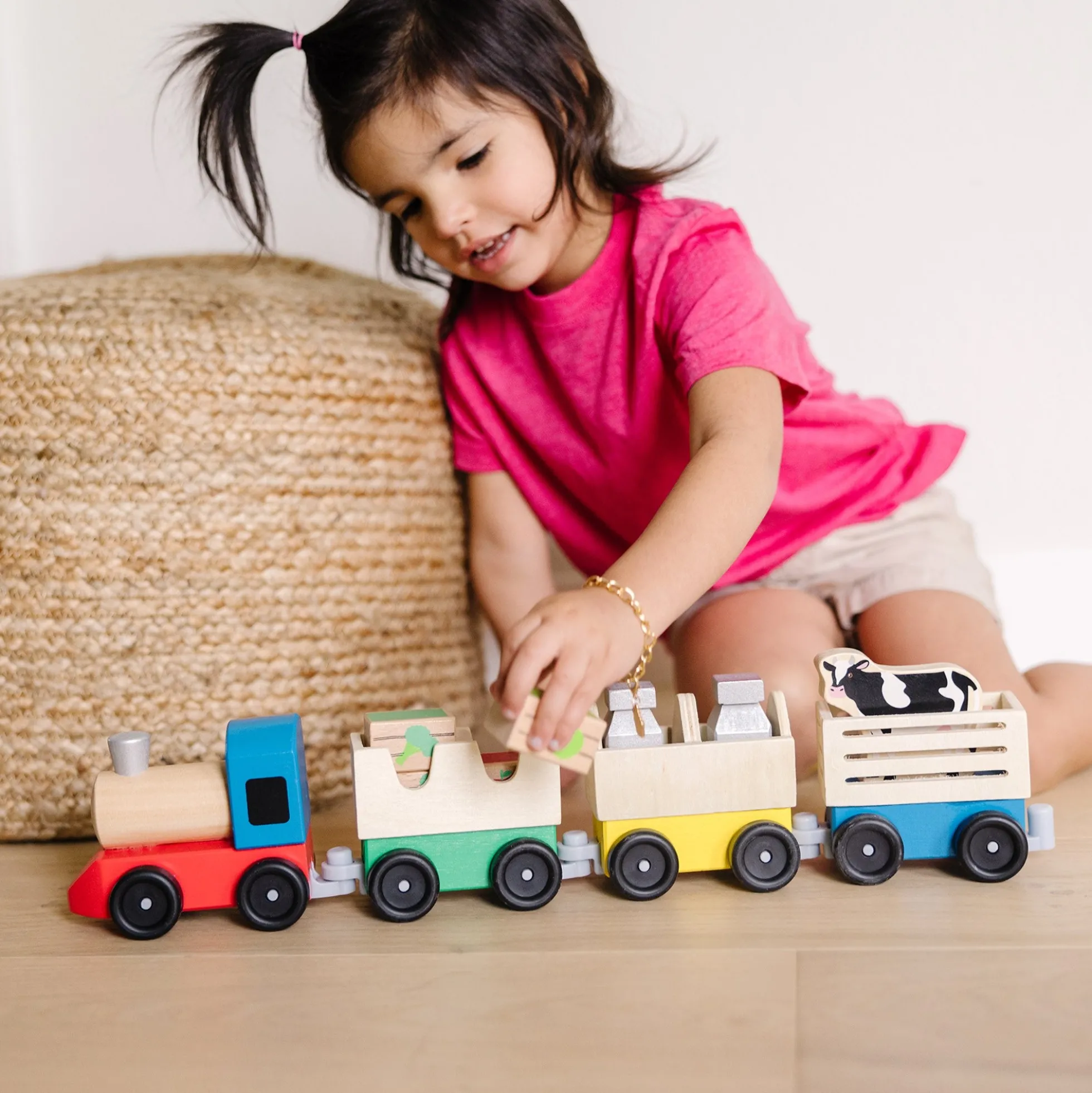 Wooden Farm Train
