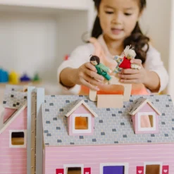 Wooden Fold & Go Dollhouse