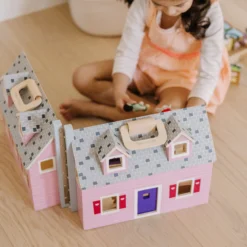 Wooden Fold & Go Dollhouse