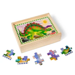 Wooden Jigsaw Puzzles in a Box - Dinosaurs