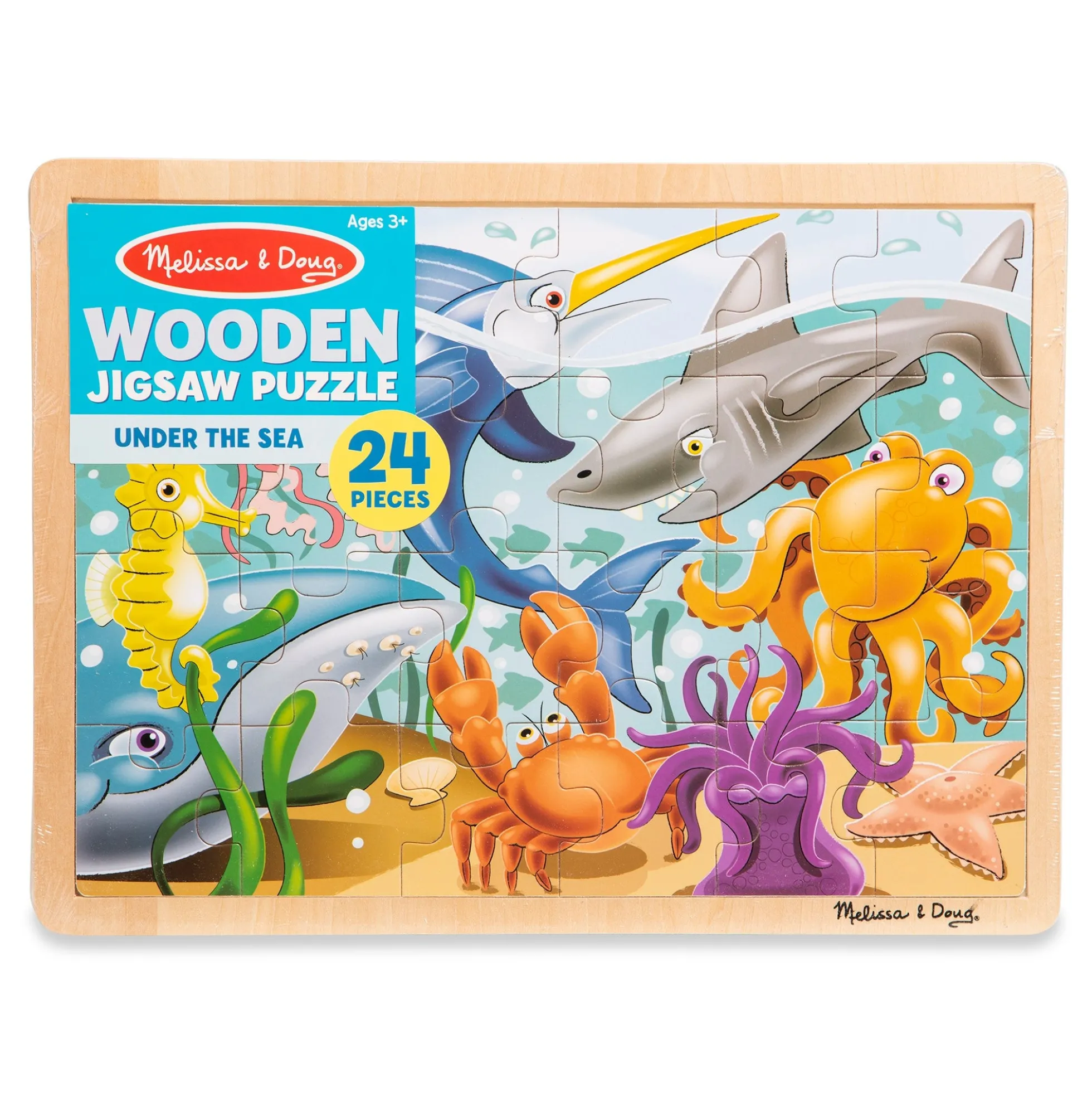 Wooden Jigsaw Puzzle - Under the Sea - 24 Pieces