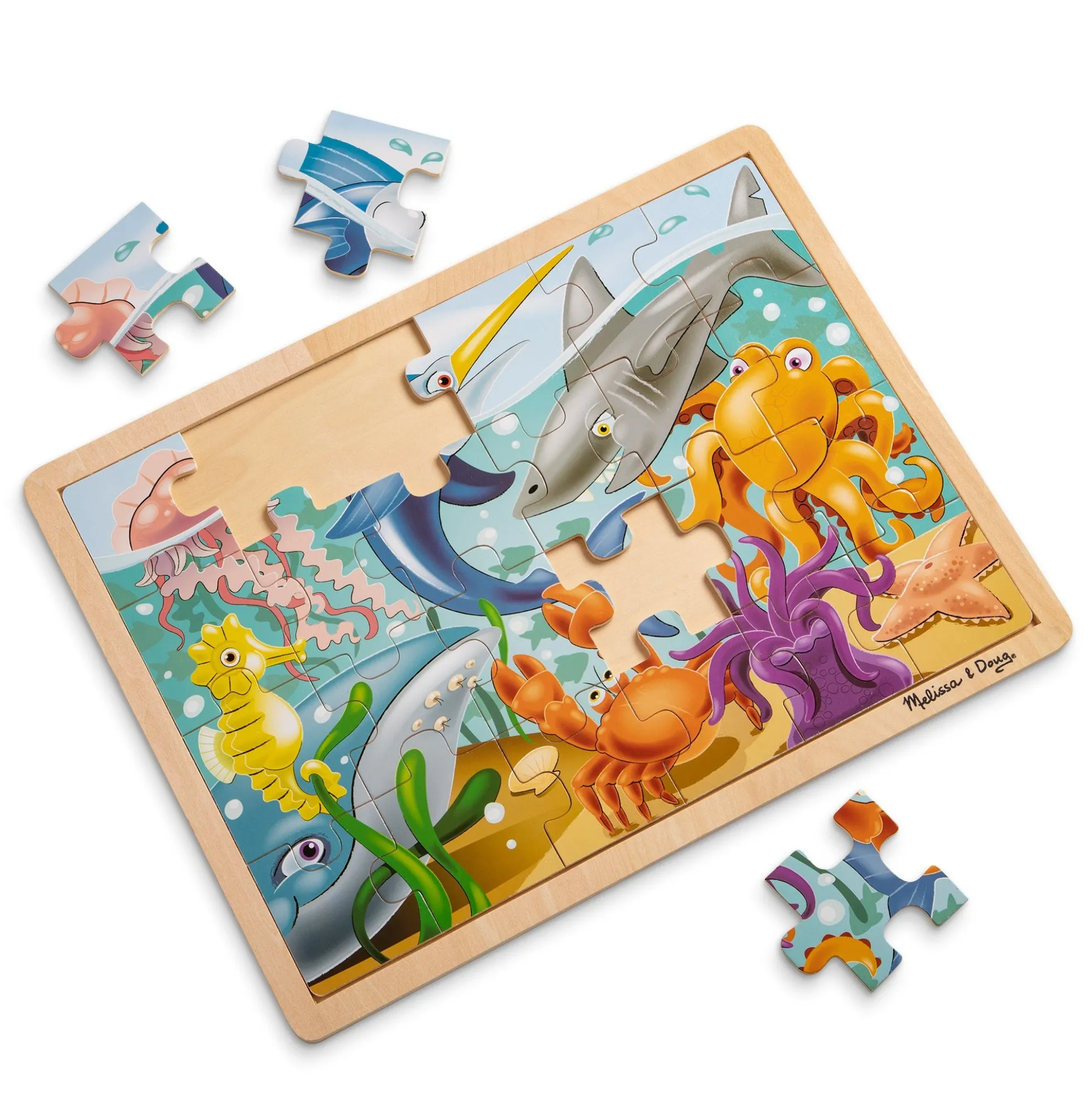 Wooden Jigsaw Puzzle - Under the Sea - 24 Pieces
