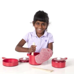 Wooden Kitchen Accessory Play Set