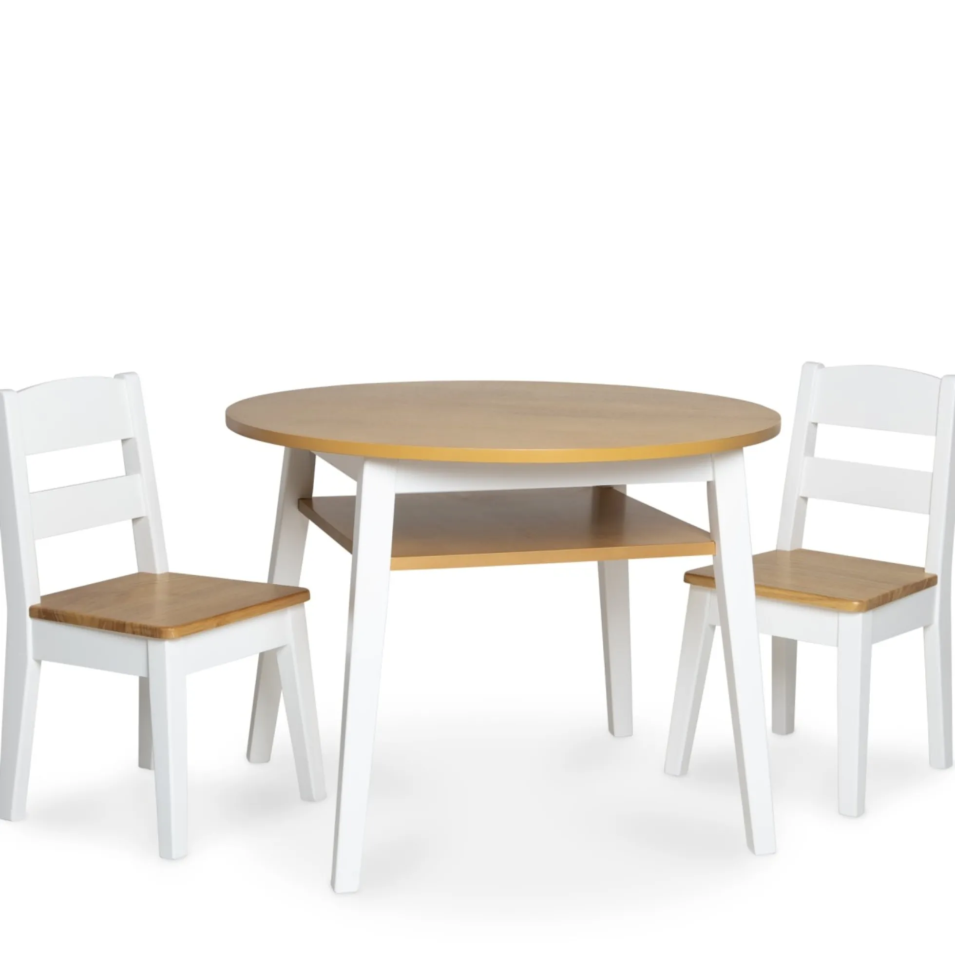 Wooden Round Table & Chairs Set