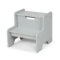 Wooden Step Stool – Gray
